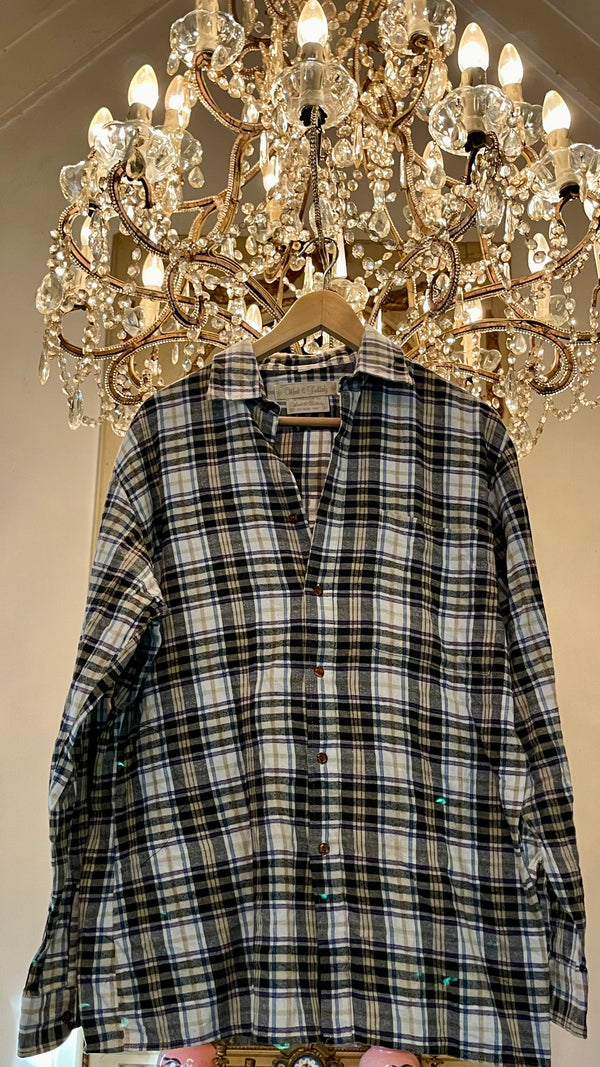 Vintage Flannel - Original logo print  - Number 125 - Size - Small