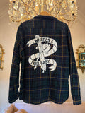 Vintage Flannel - logo  - Number 47 Size - Large