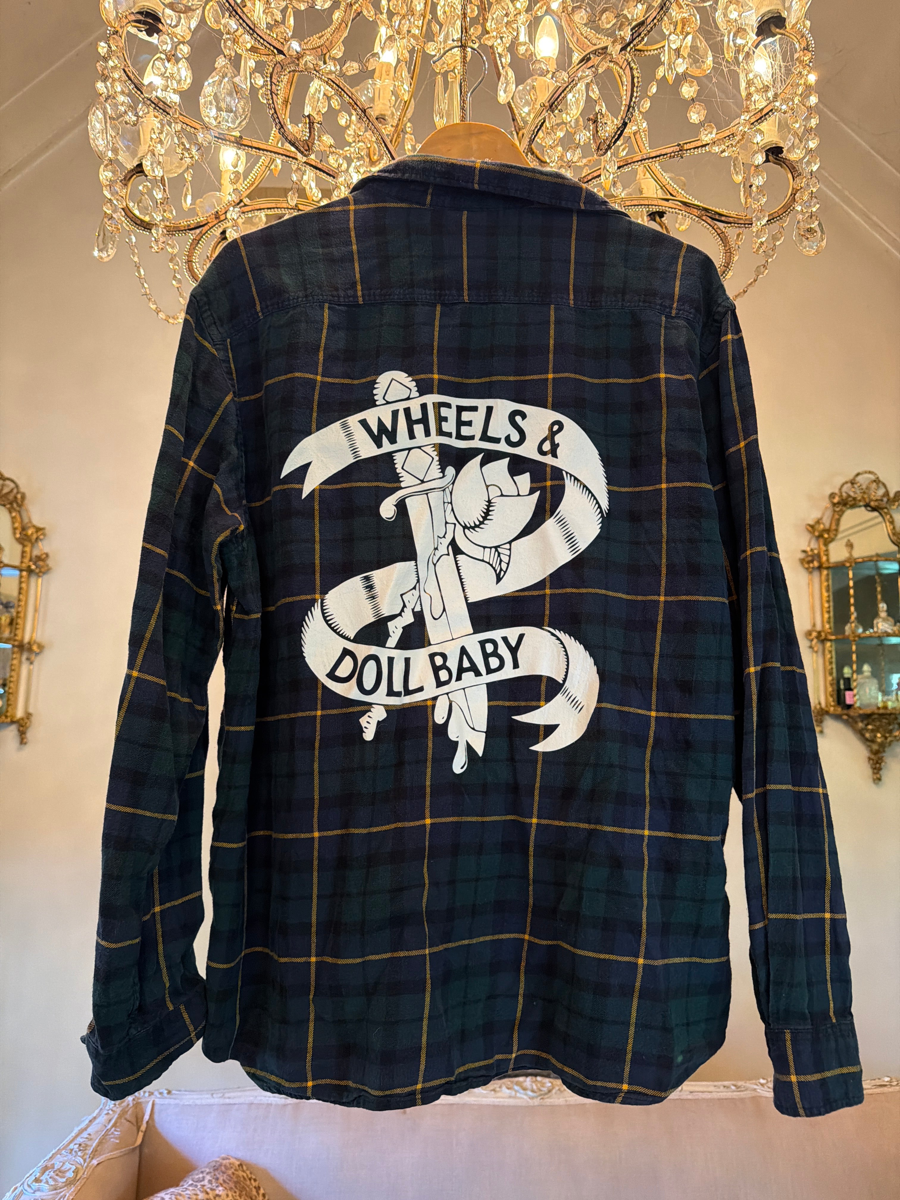 Vintage Flannel - logo  - Number 47 Size - Large