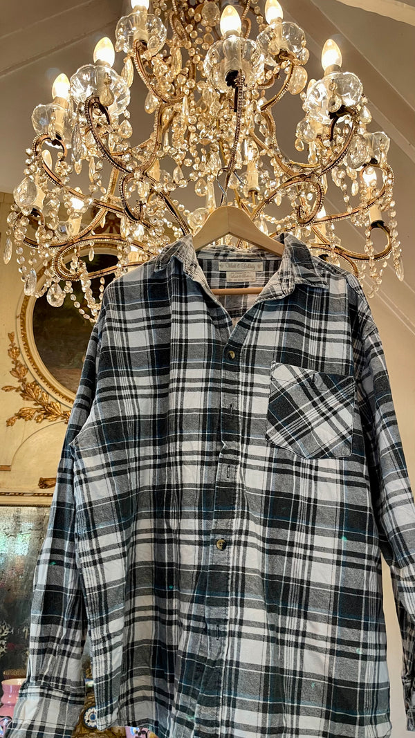 Vintage Flannel - original logo print  - Number 111 - Size - Medium