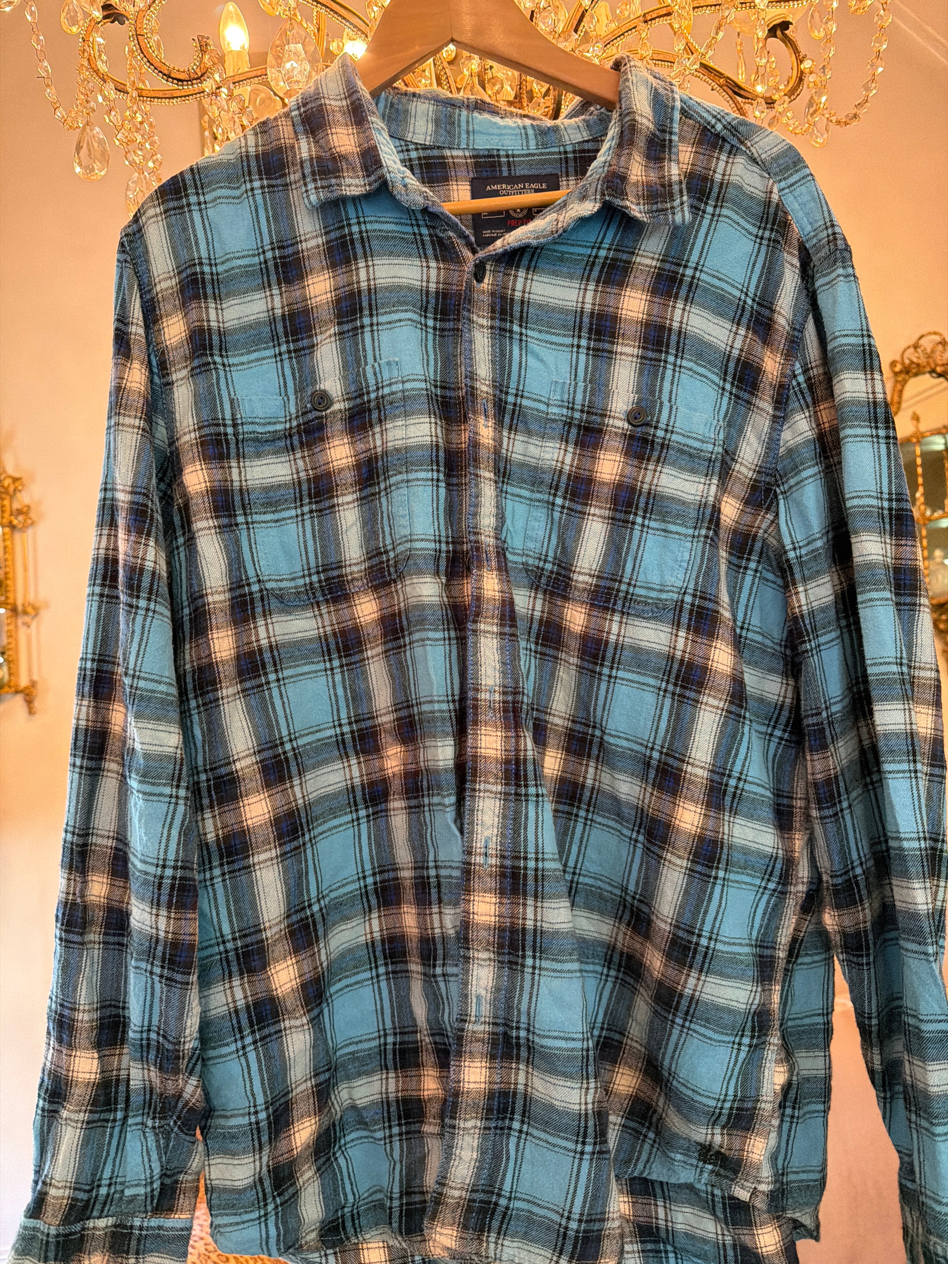 Vintage Flannel - Original Logo   - Number 56 - Size - X Large men’s