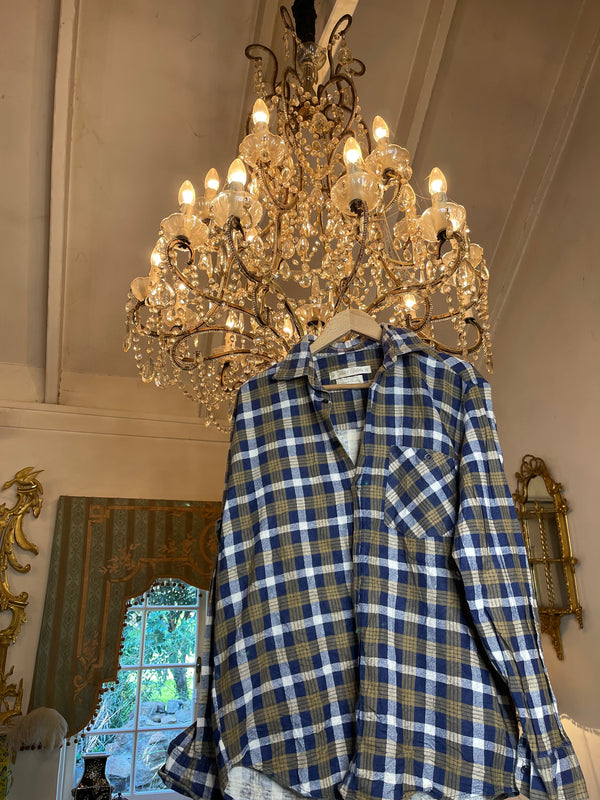 Vintage Flannel - Skull Print  - Number 33 - Size - Medium