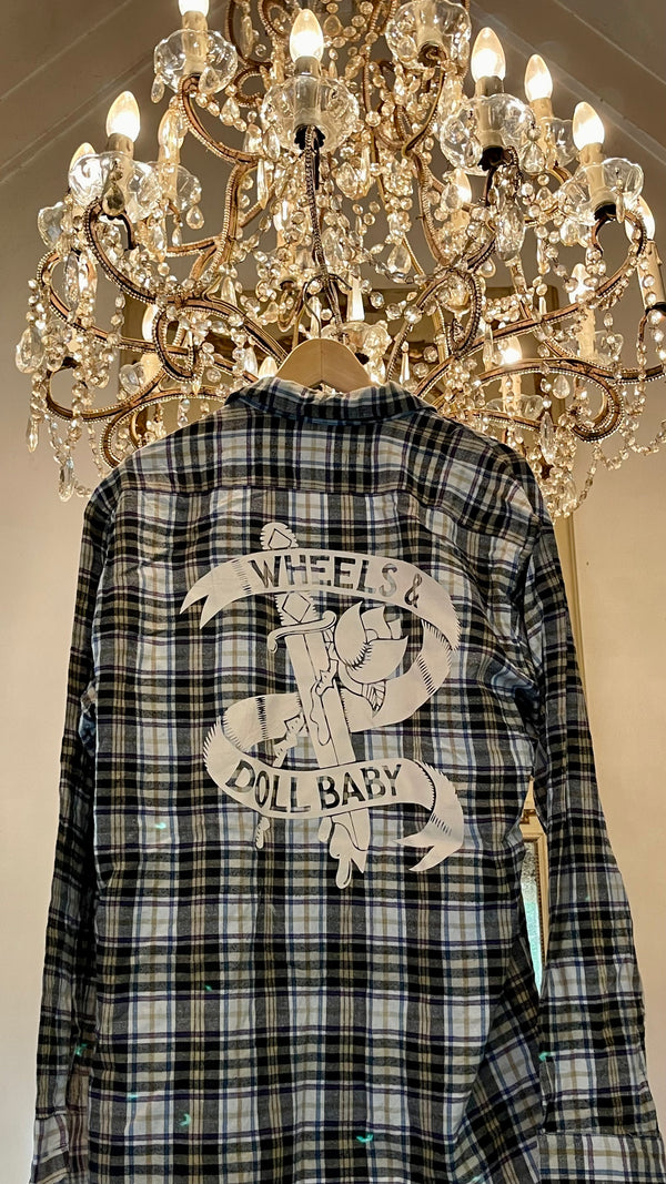 Vintage Flannel - Original logo print  - Number 125 - Size - Small