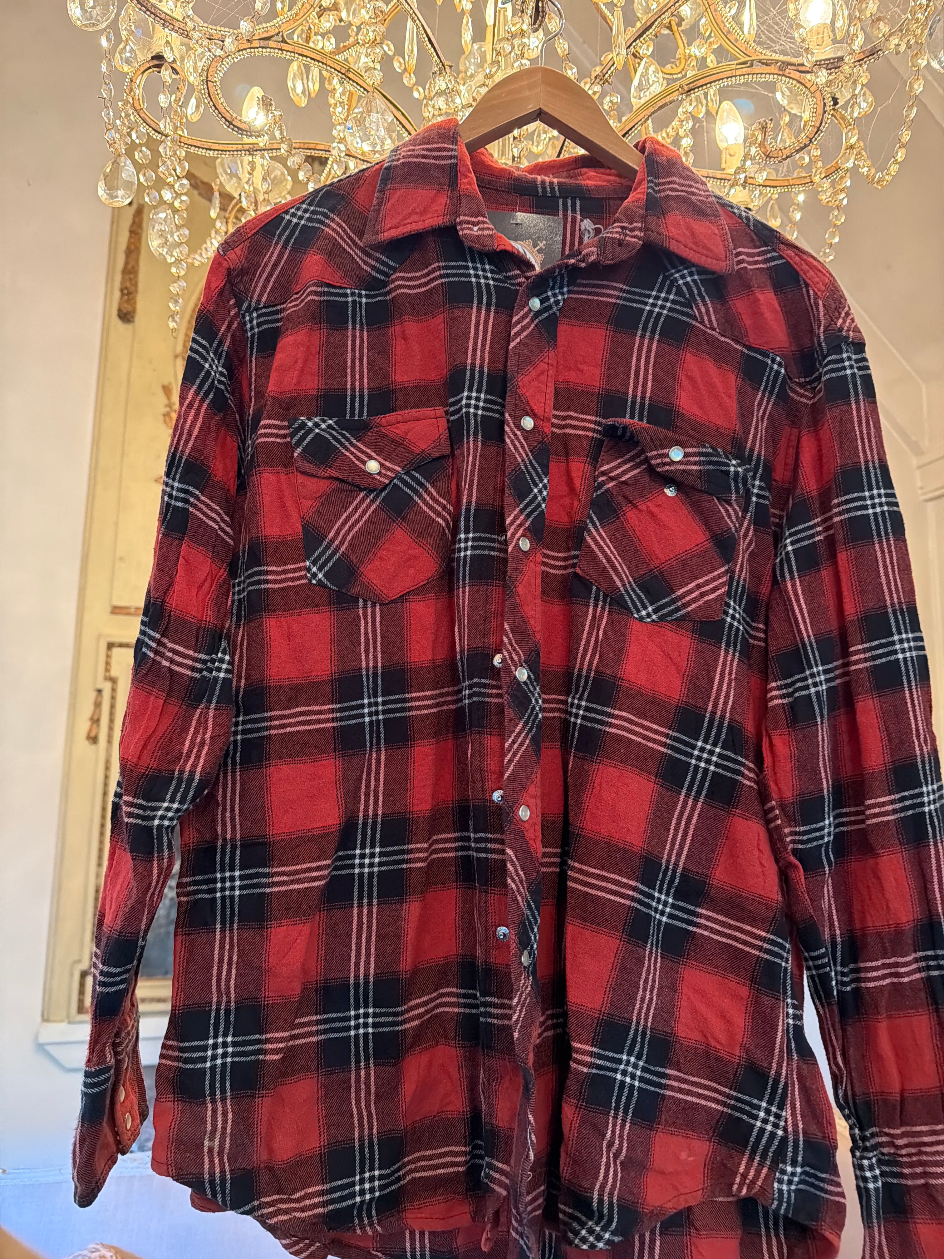 Vintage Flannel - Original Logo Print - Number 83 - Size L men’s