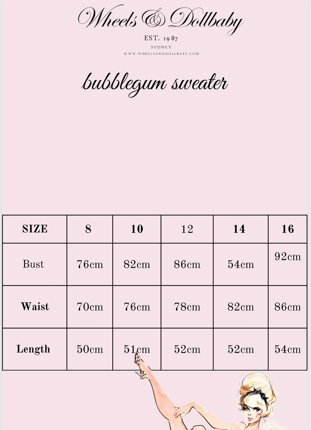 Bubblegum Blue Dollbaby Sweater