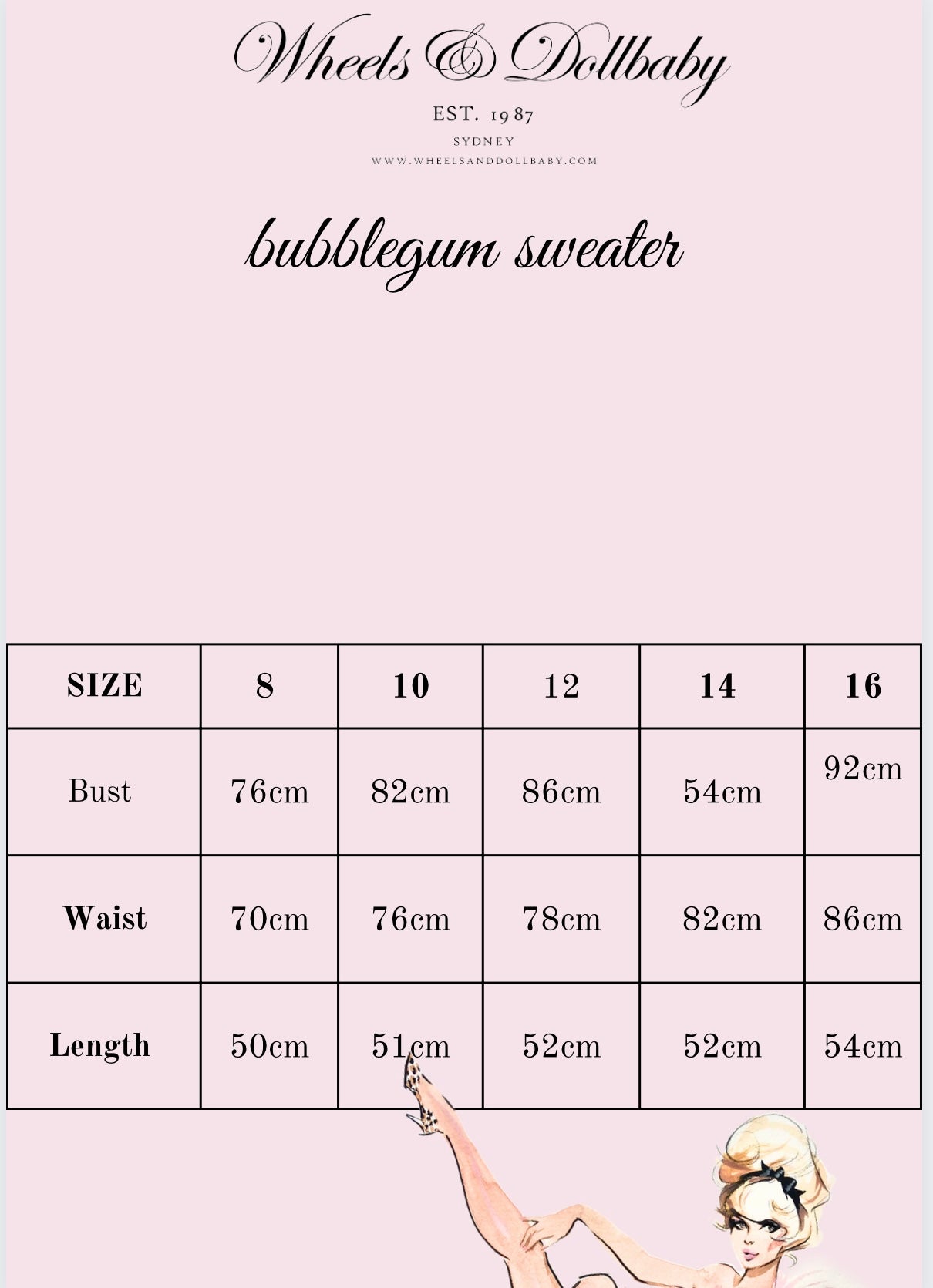Bubblegum Blue Dollbaby Sweater