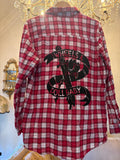 Vintage Flannel - logo - Number 71 - size M men’s