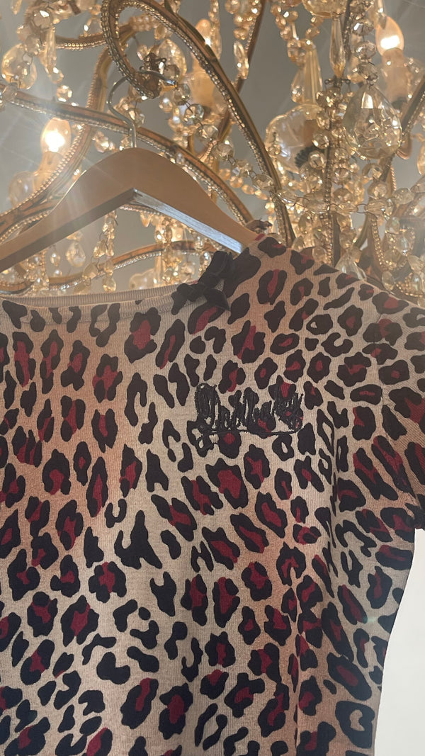 Dollbaby Leopard Print Sweater