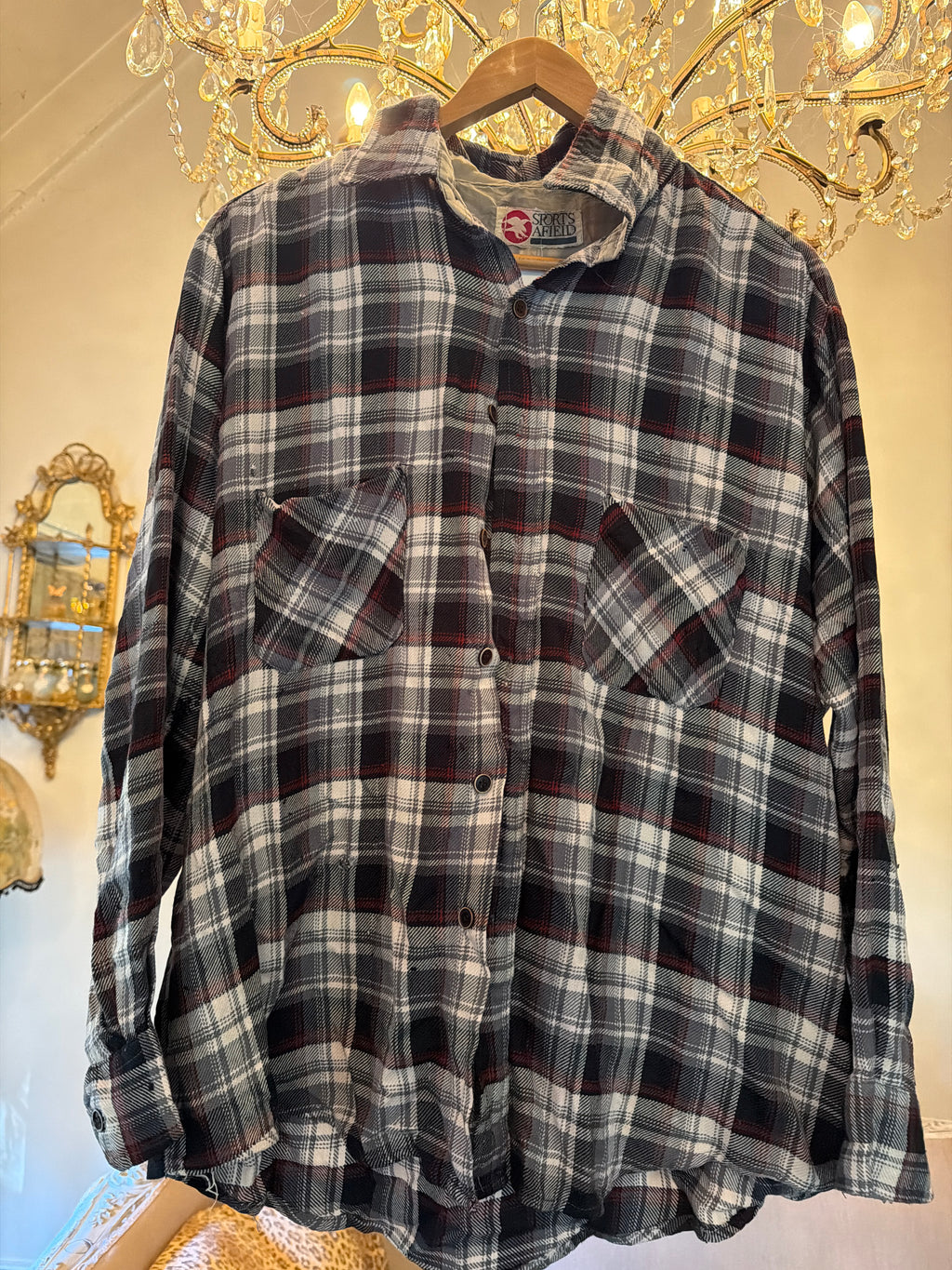 Vintage Flannel - Skull Number 76 - size L men’s