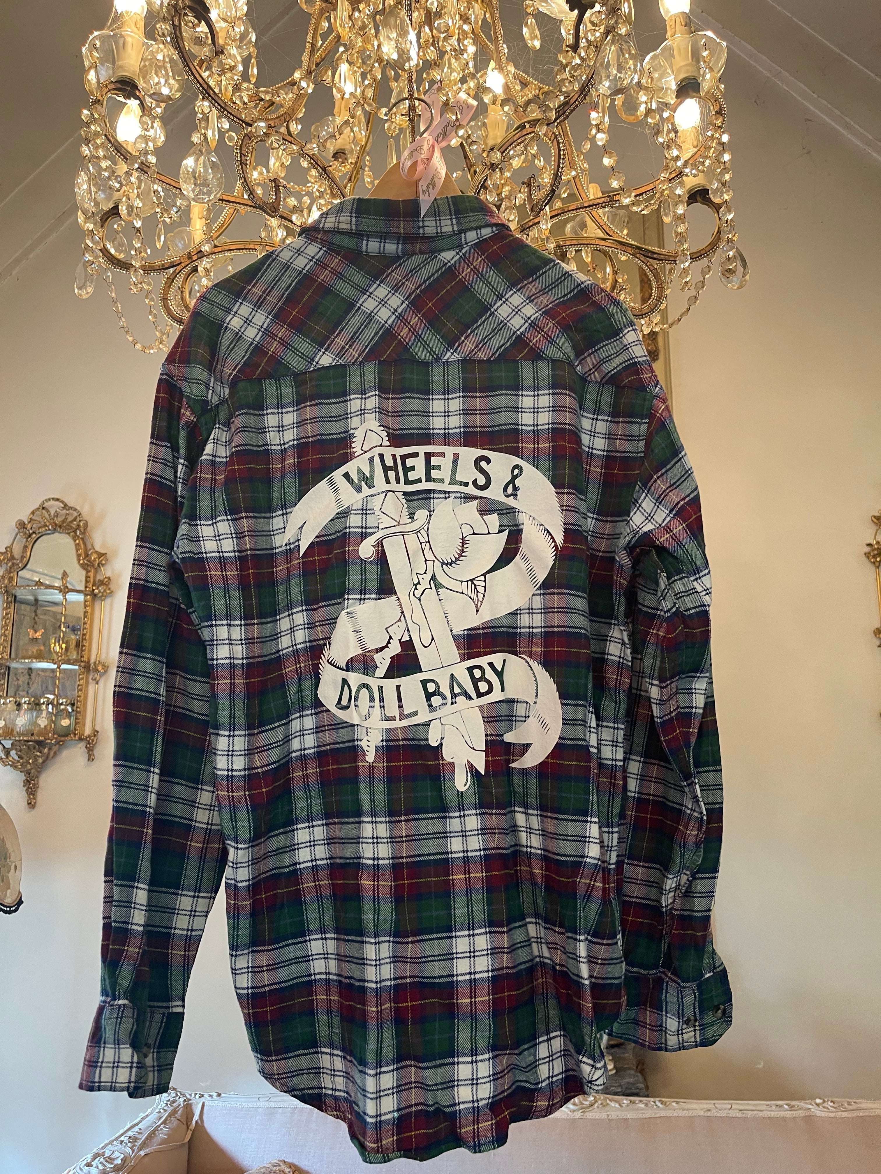 Vintage Flannel WDB Logo XL