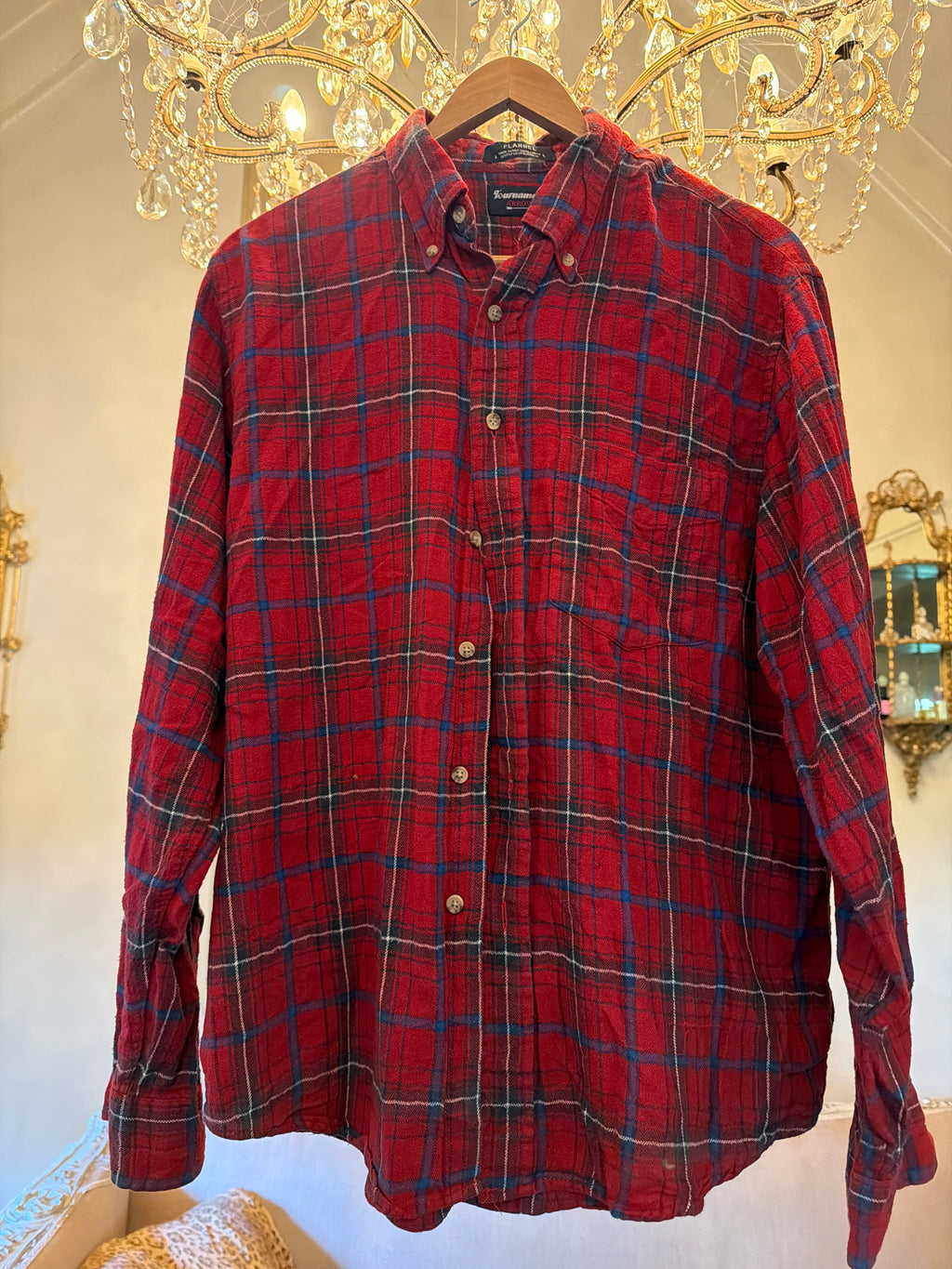 Vintage Flannel - Original Logo Print Number 69 - size Medium men’s
