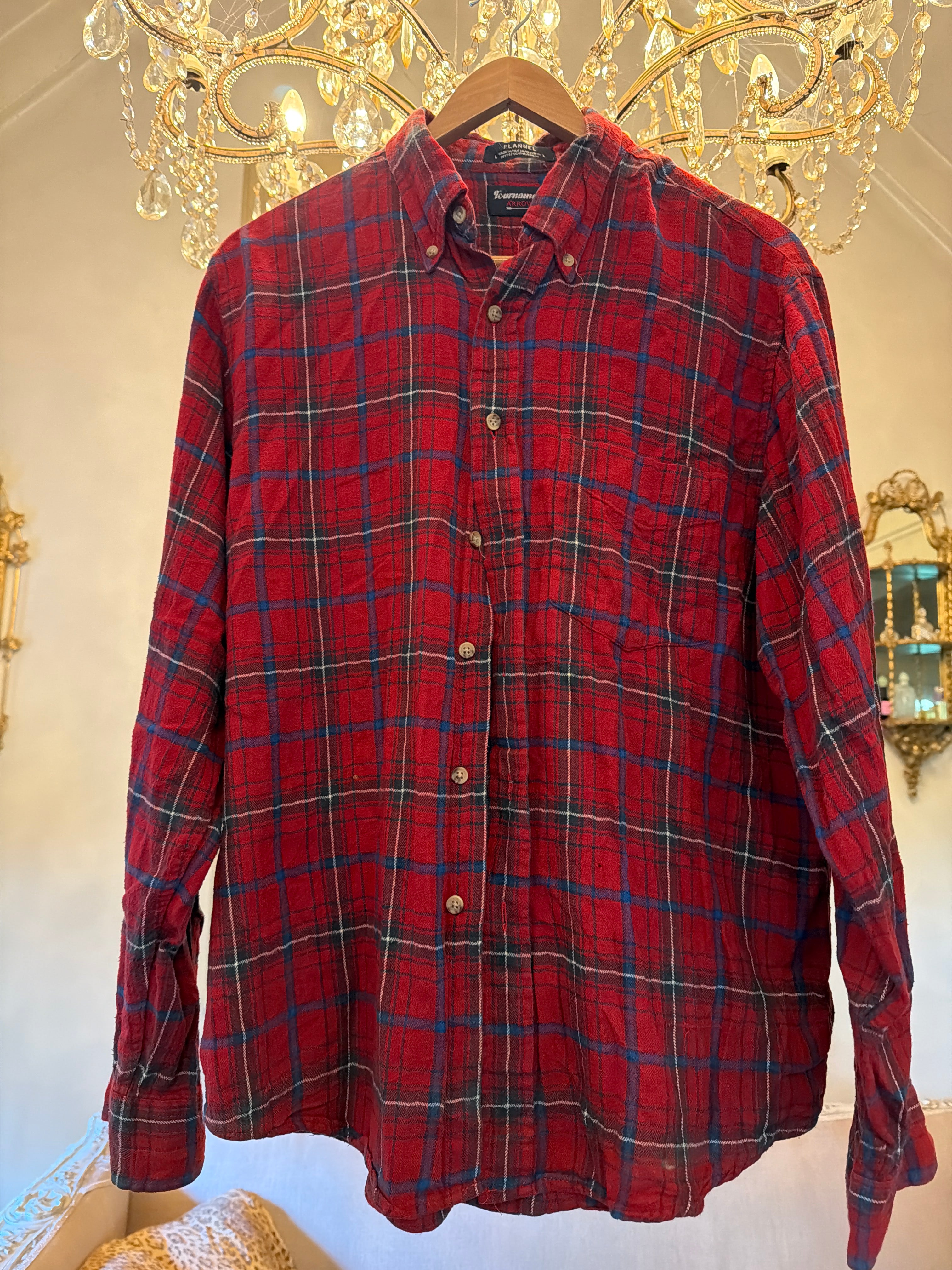 Vintage Flannel - Original Logo Print Number 69 - size Medium men’s