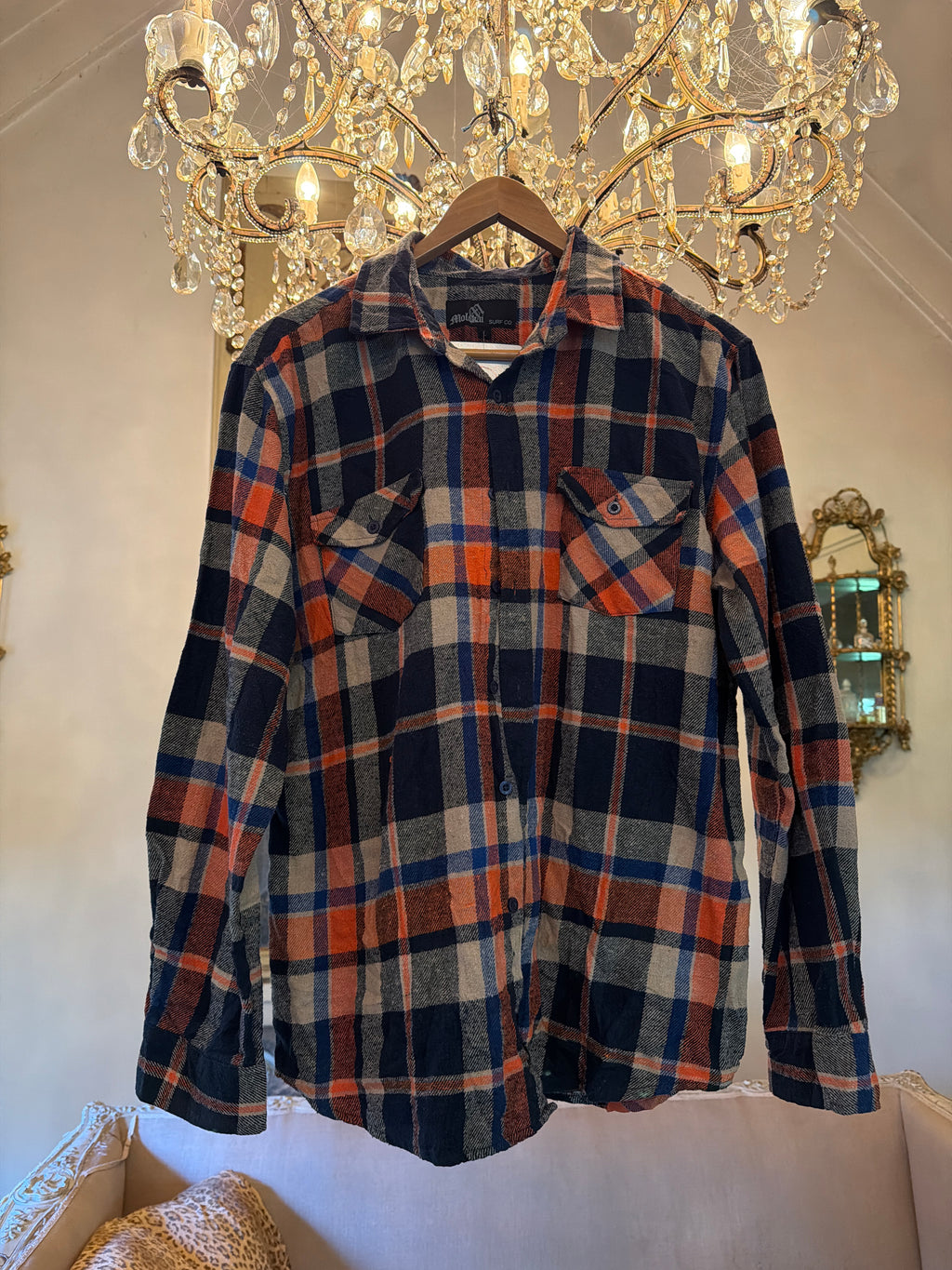 Vintage  Flannel  original logo - Number 82 Size L men’s