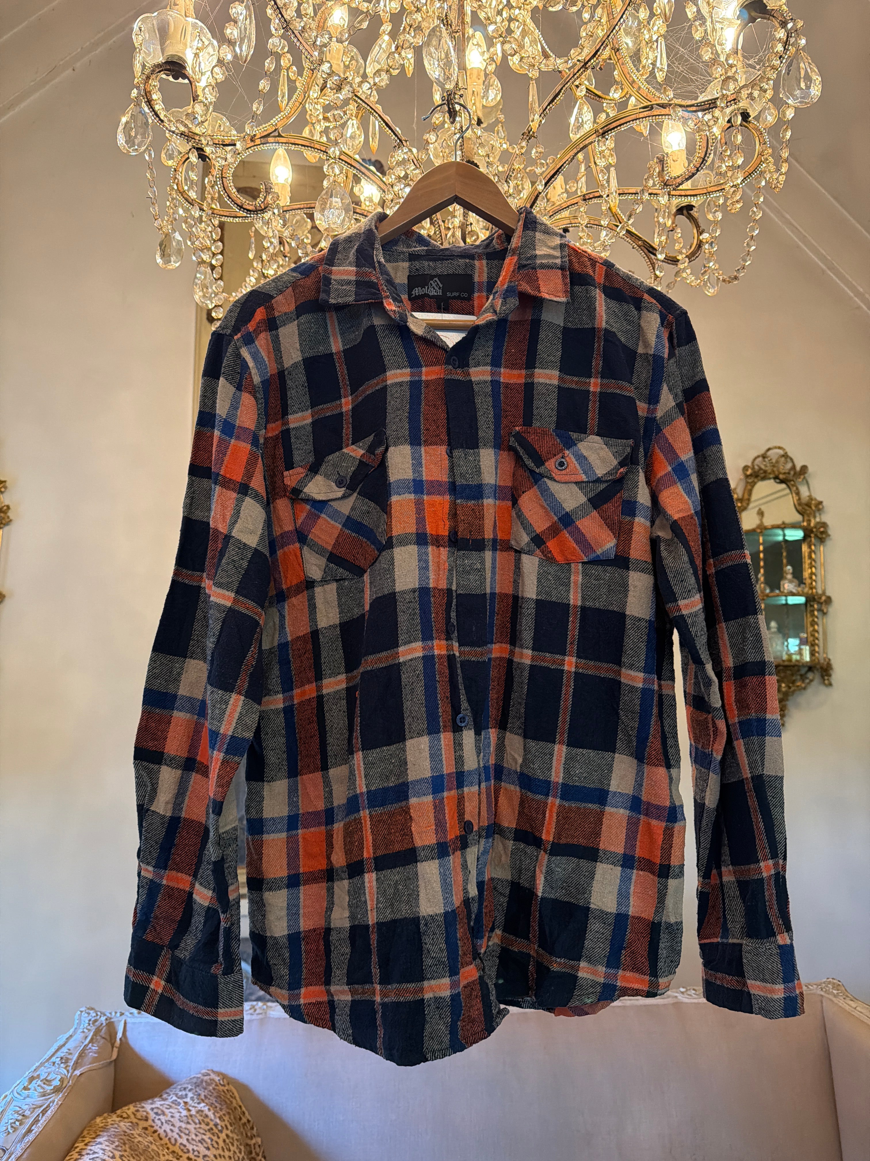 Vintage  Flannel  original logo - Number 82 Size L men’s
