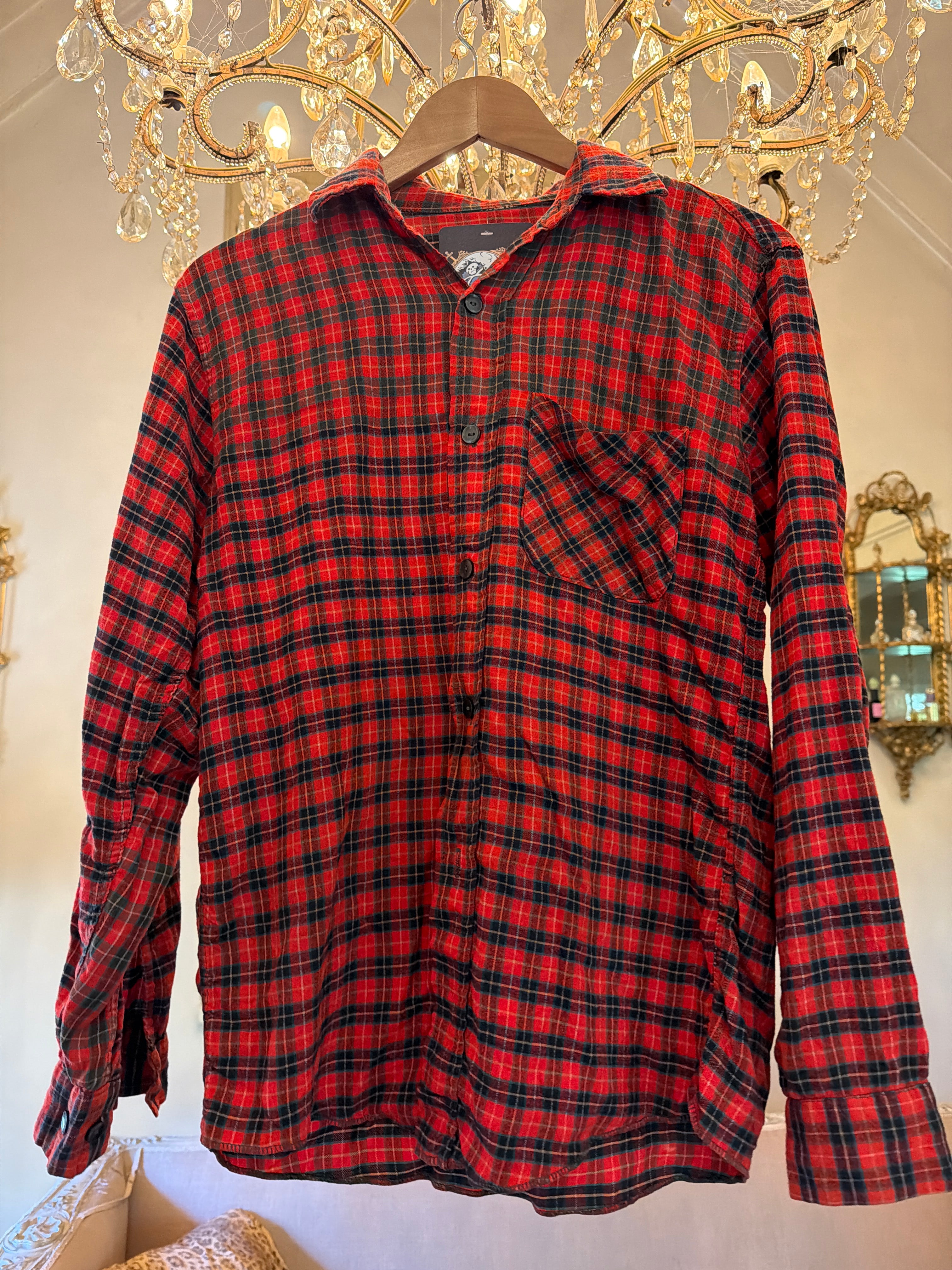 Vintage Flannel - Original Logo Print - Number 59 - Size - M men’s