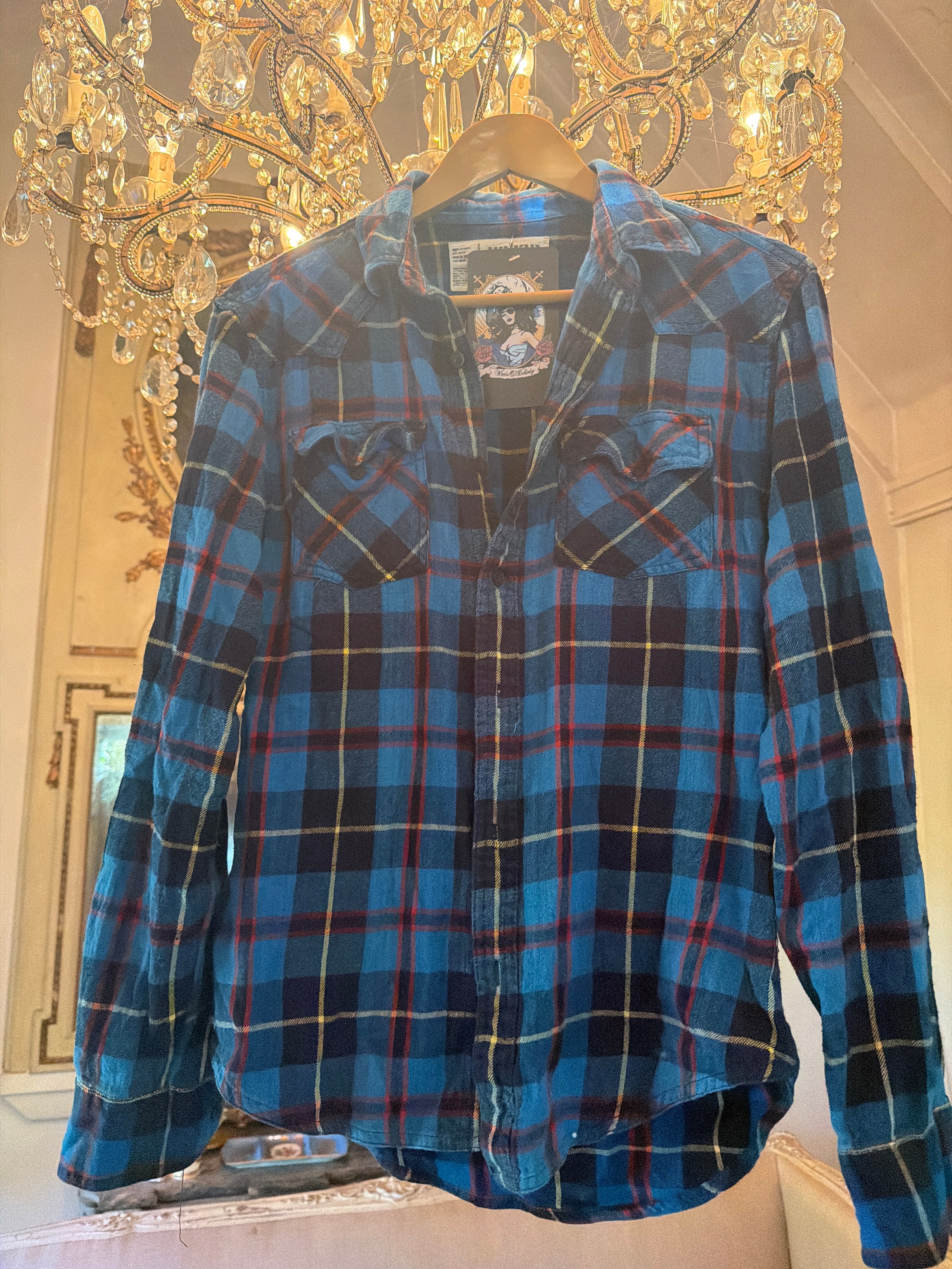 Vintage Flannel - original logo - Number 51 - Size - M