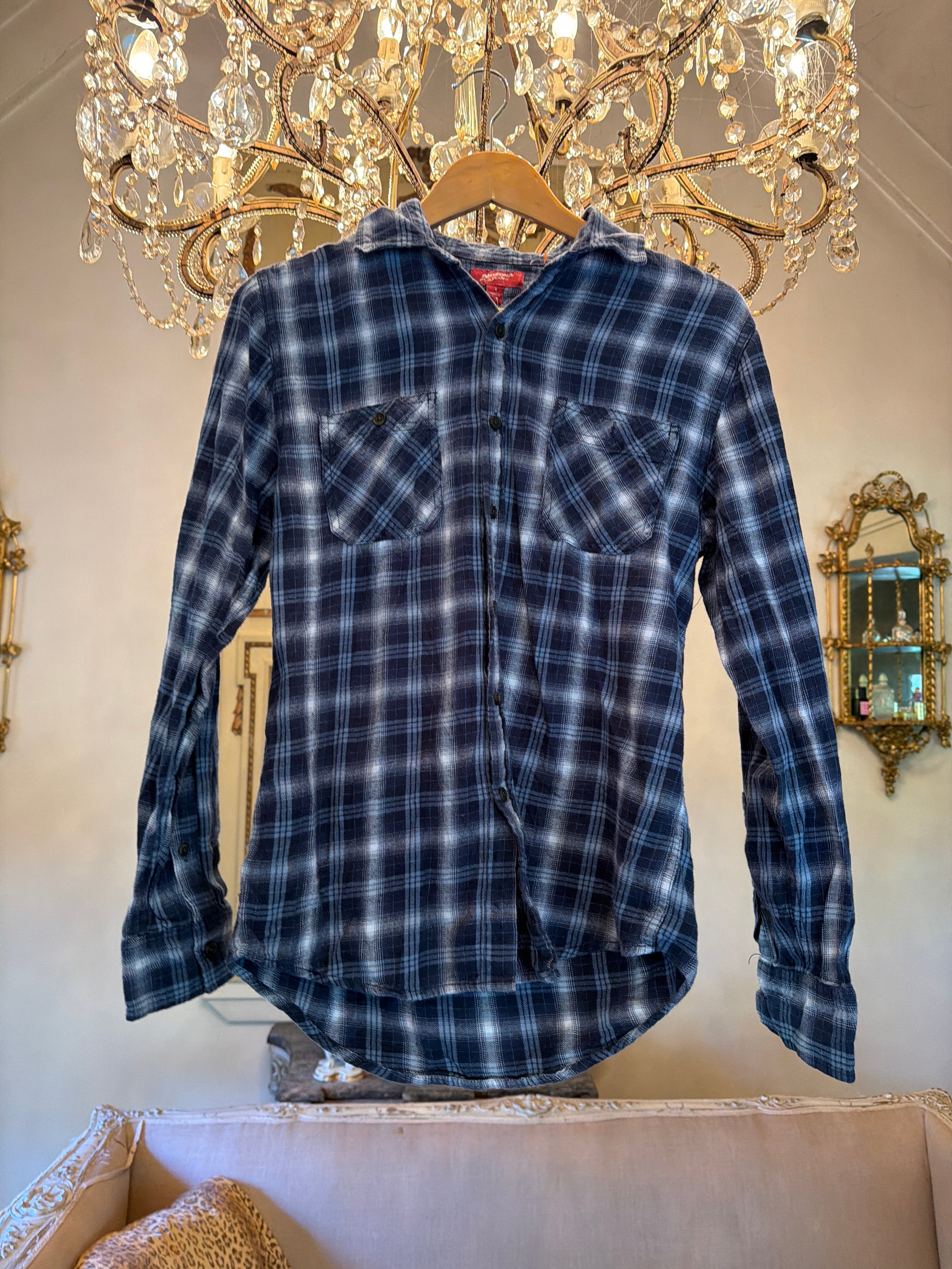 Vintage Flannel - Original Logo Print - Number 24 - Size - Medium