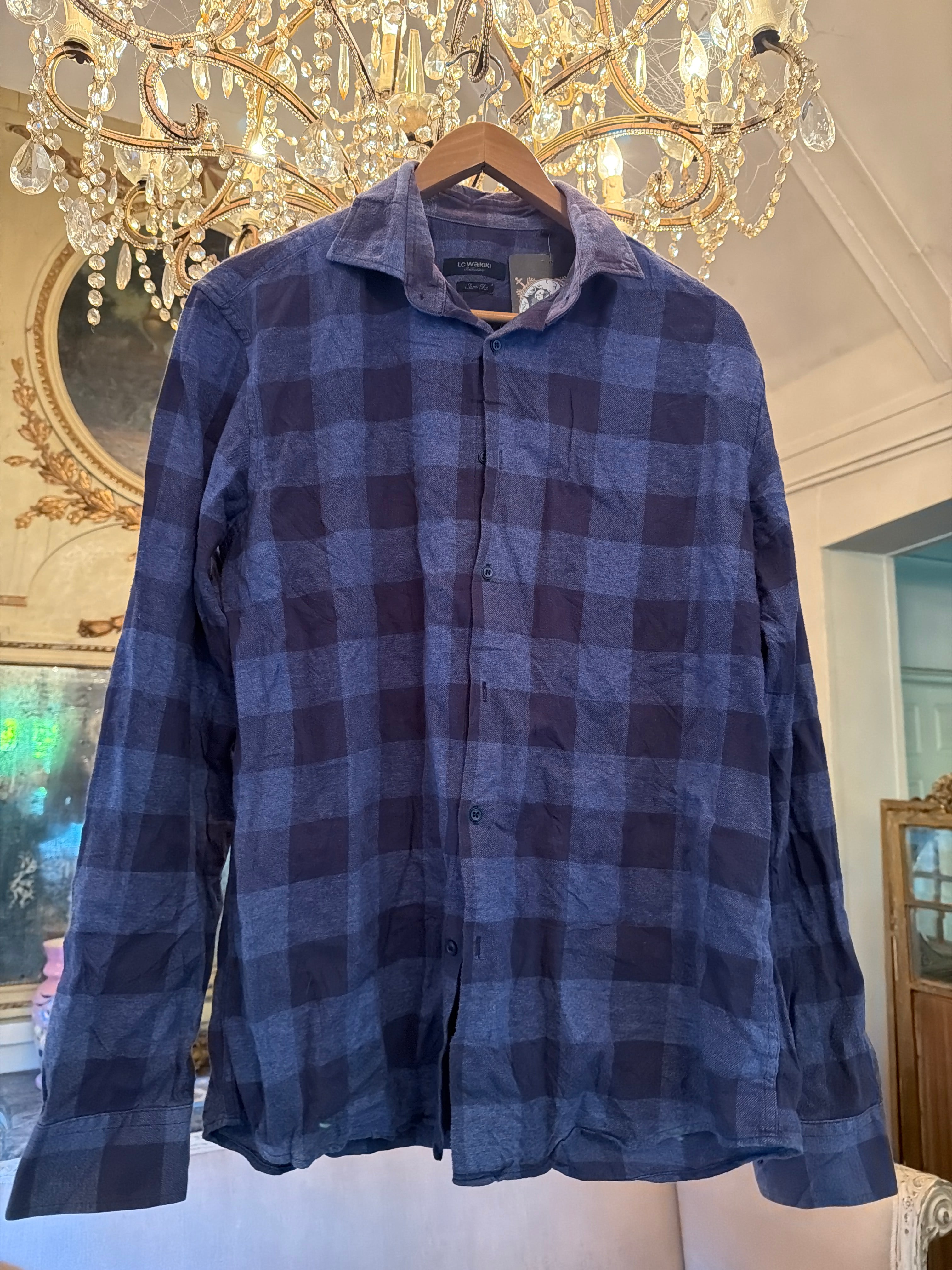Vintage Flannel - Original Logo Print - Number 92 - Size - large men’s