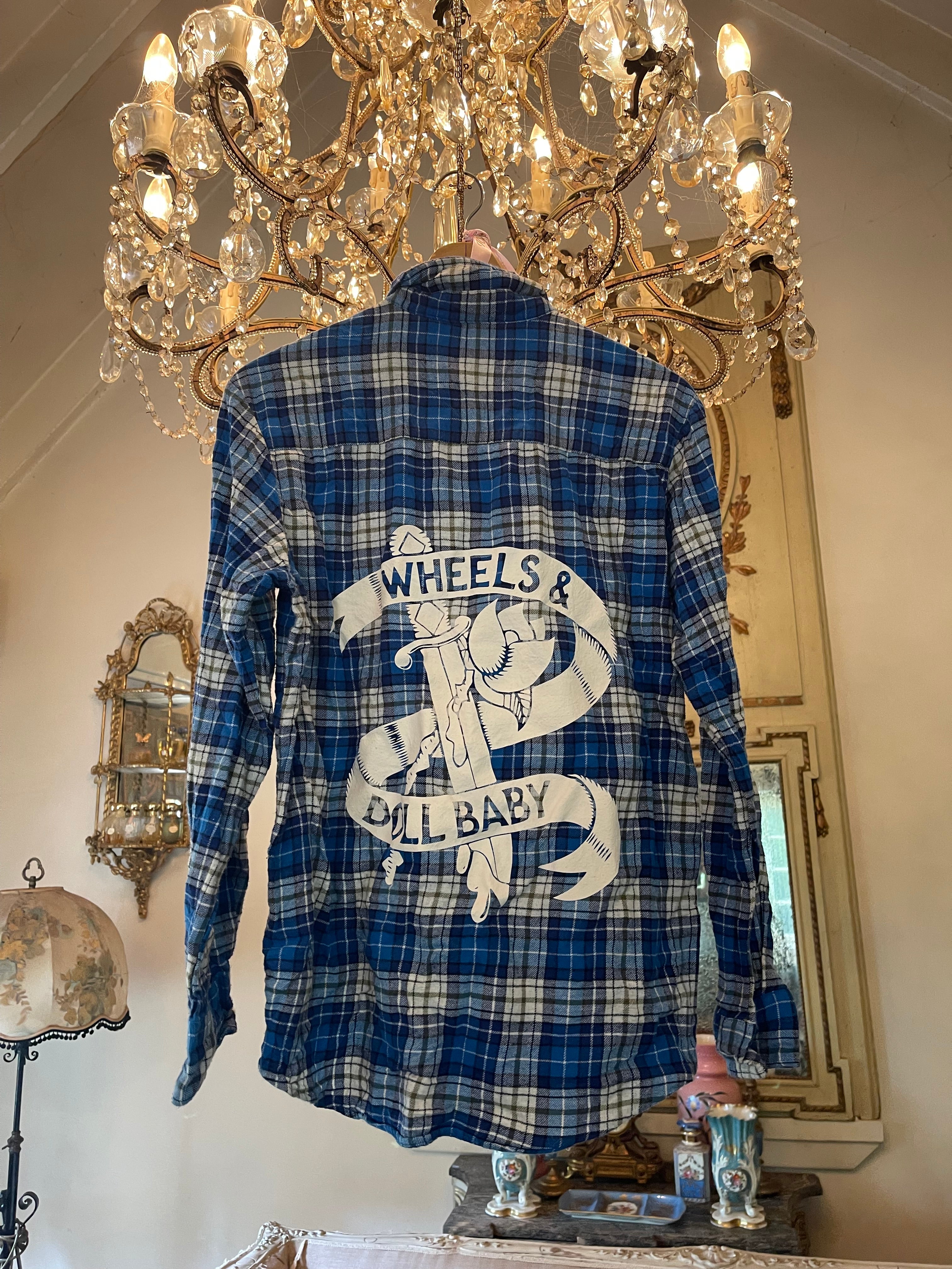 Vintage Flannel - WDB Logo - Number 17  - Size - Medium -
