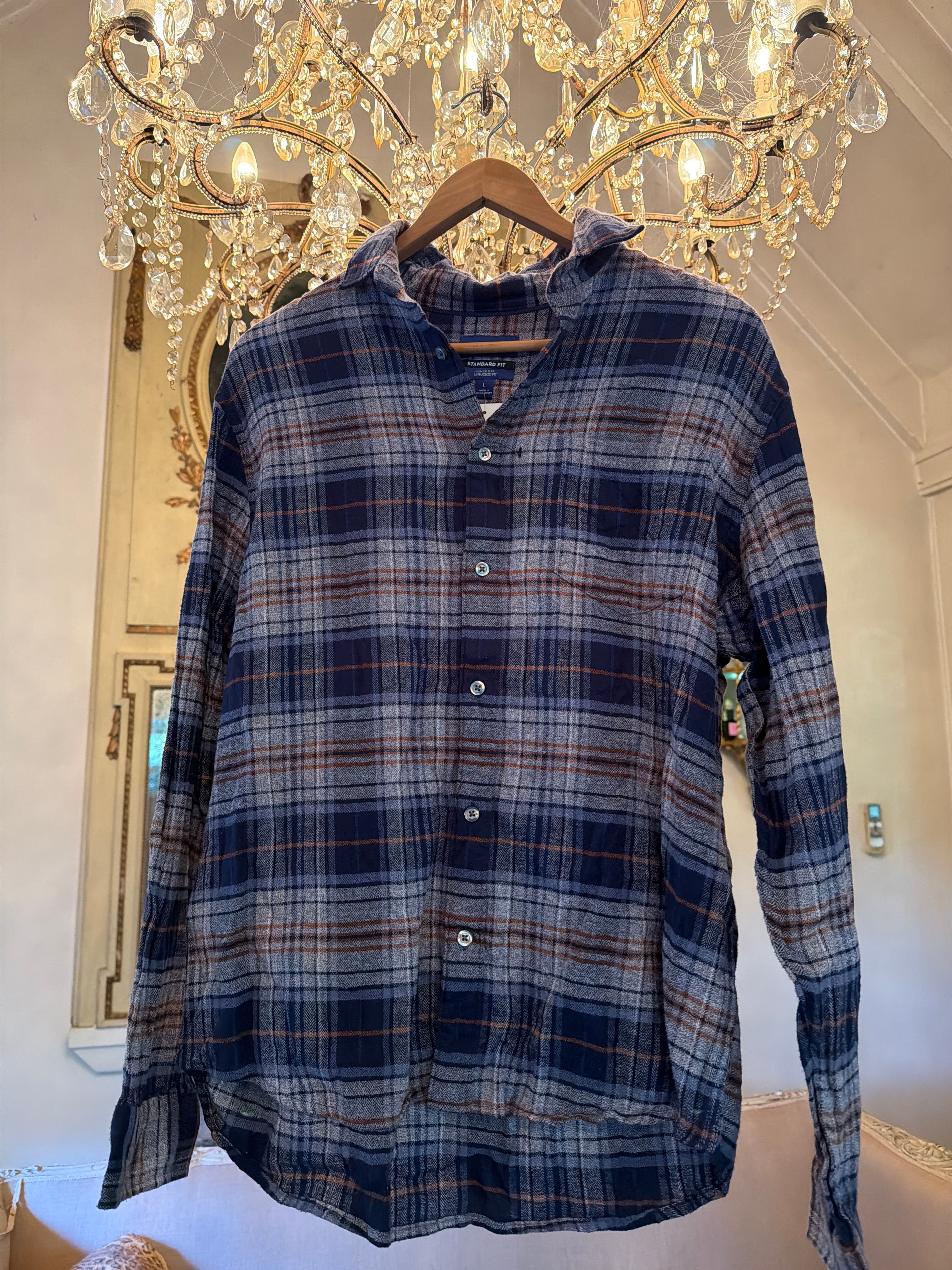 Vintage Flannel - Original Logo Print - Number 84 - Size L men’s