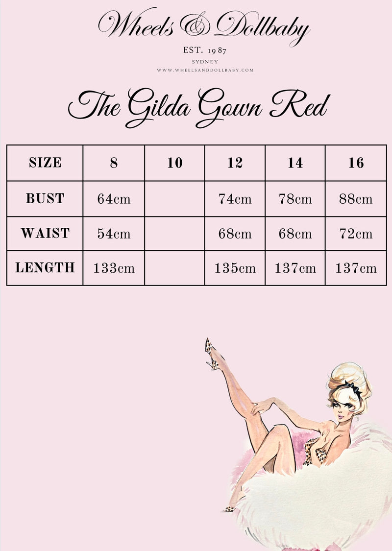 The Gilda Gown in Red