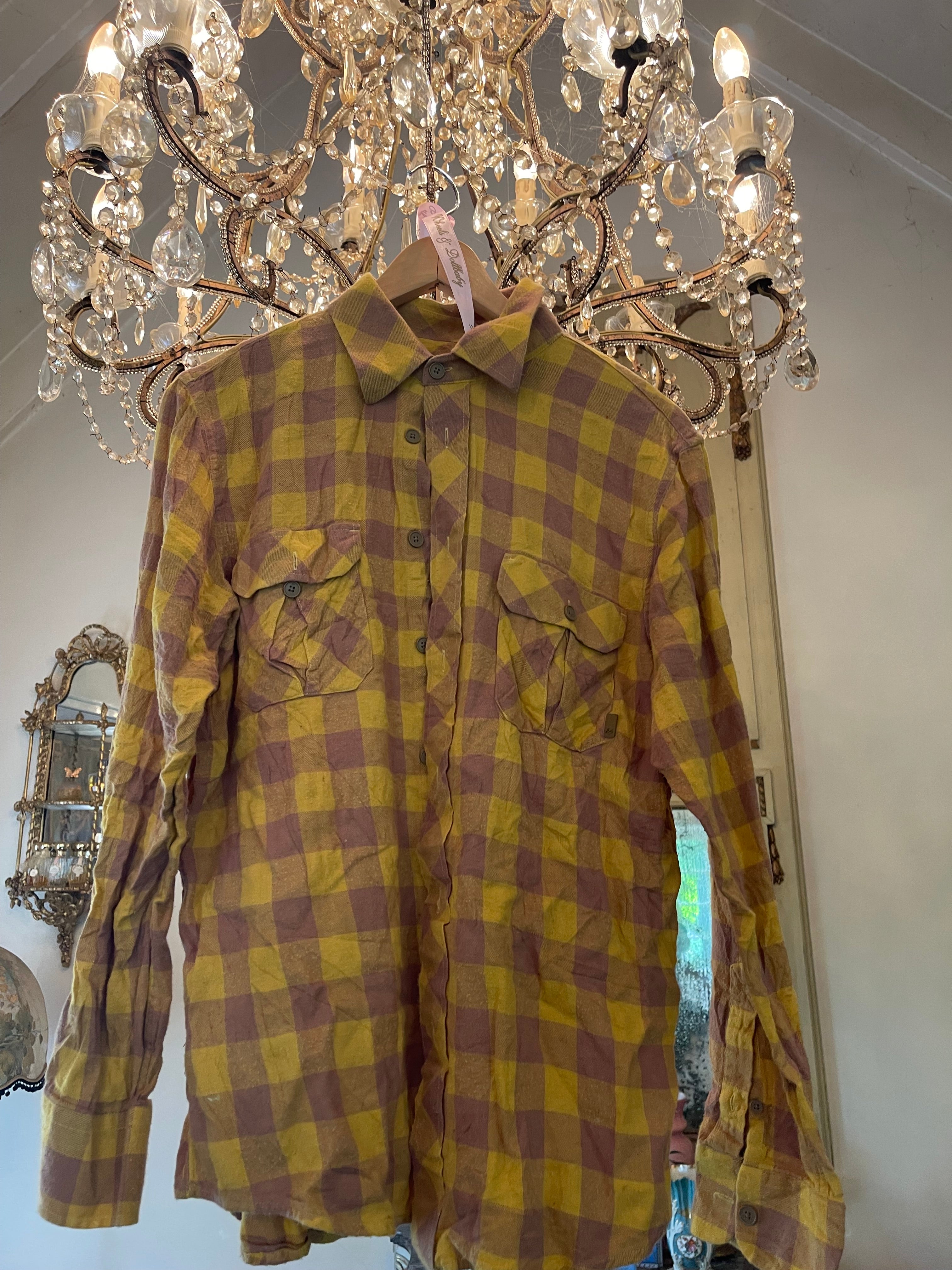 Vintage Flannel - original logo print  - Number 31 - Size - M