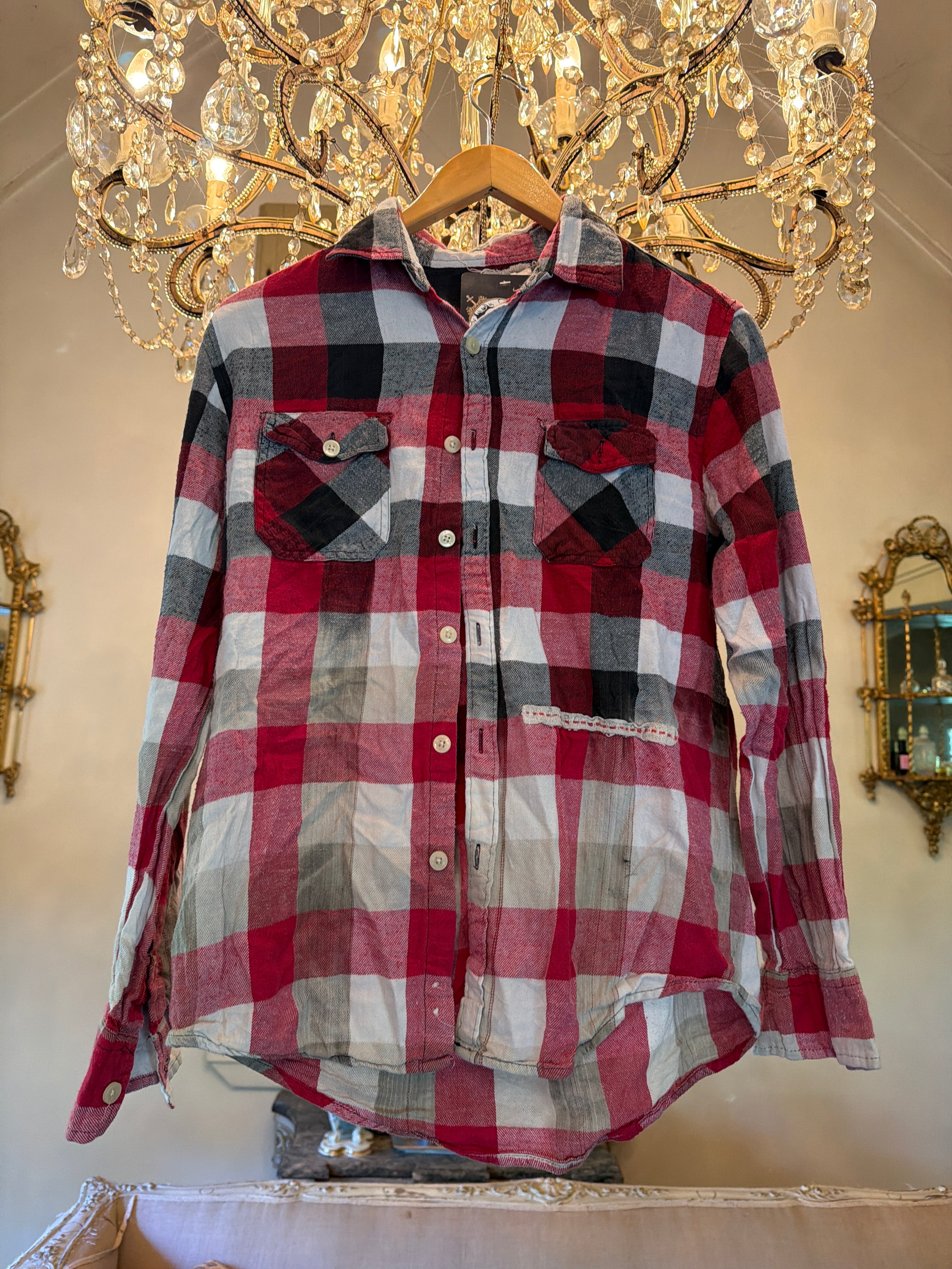 Vintage Flannel - Original Logo    - Number 22 - Size - Small