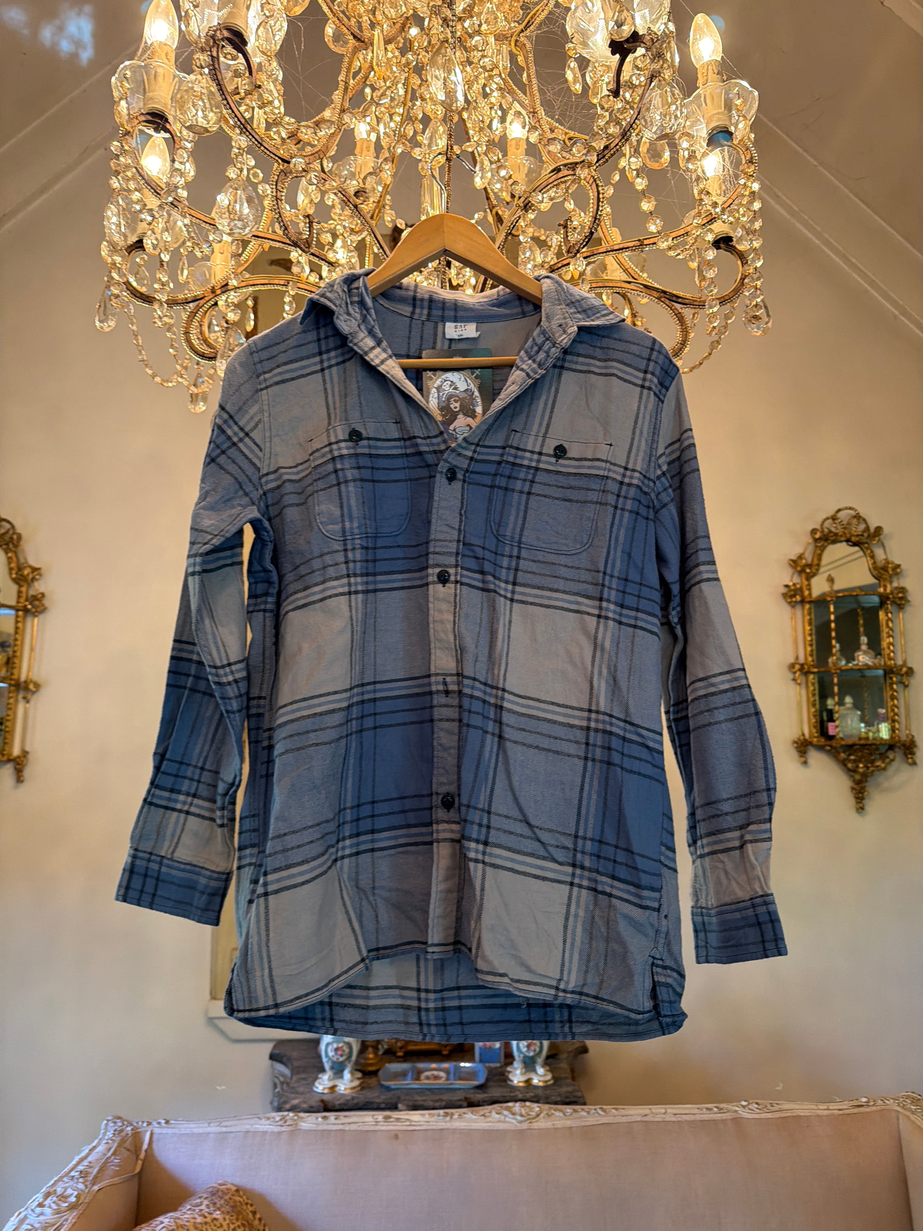Vintage Flannel - Original Logo    - Number 16  - Size - S