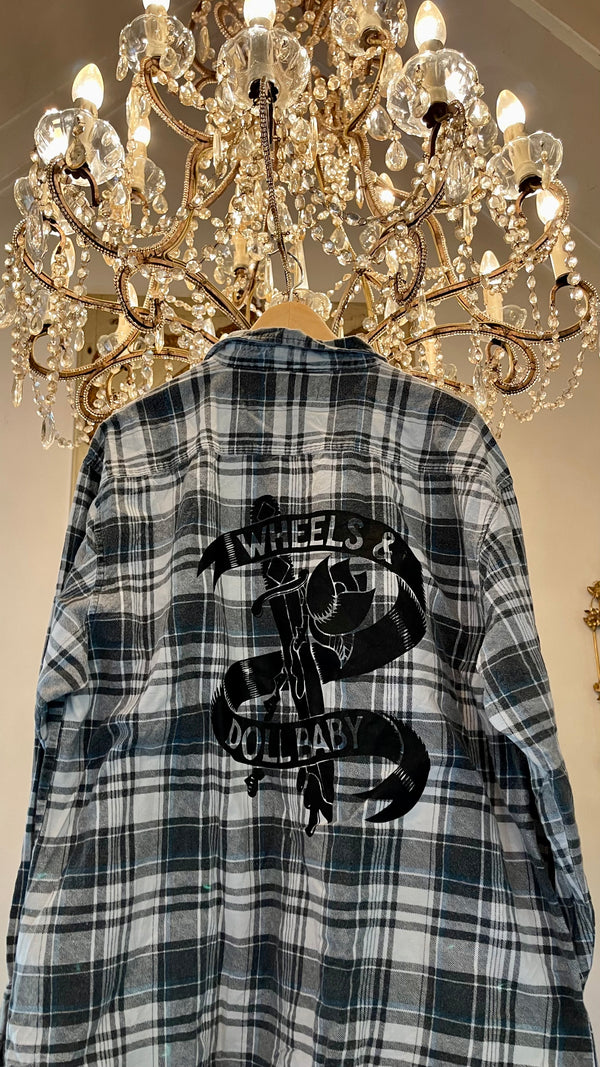 Vintage Flannel - original logo print  - Number 111 - Size - Medium