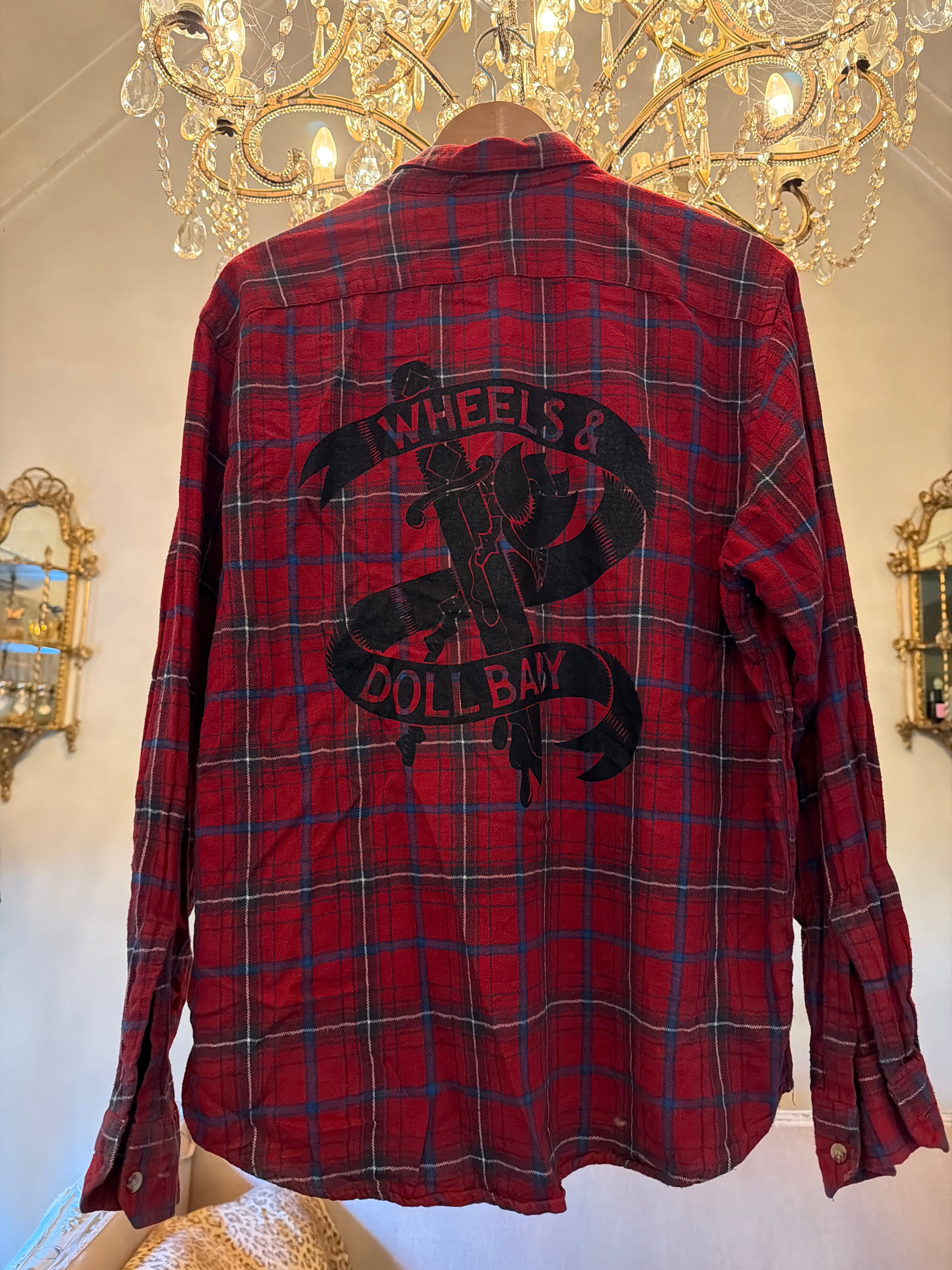 Vintage Flannel - Original Logo Print Number 69 - size Medium men’s