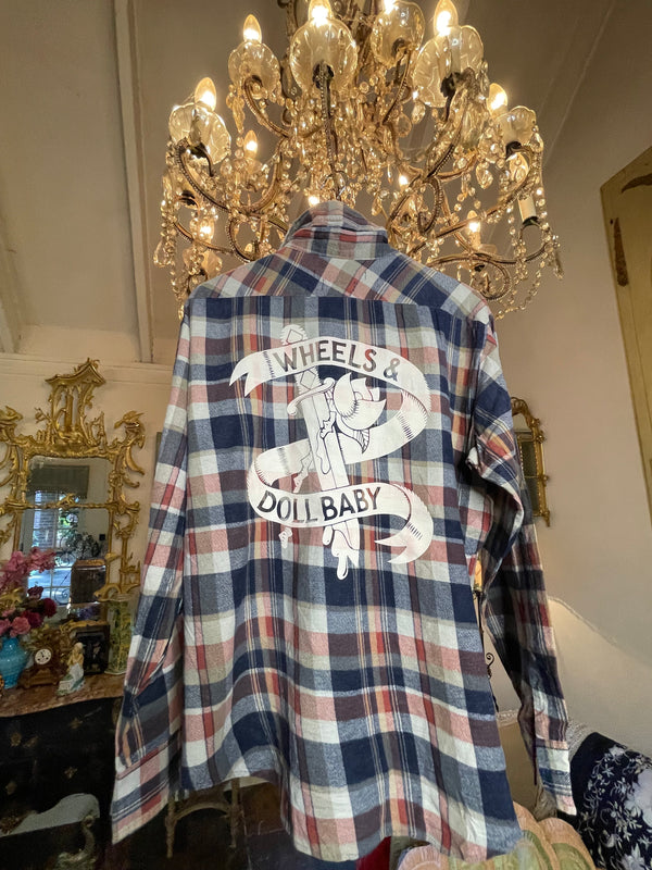 Vintage Flannel - Original Logo - Number 51 - size Medium
