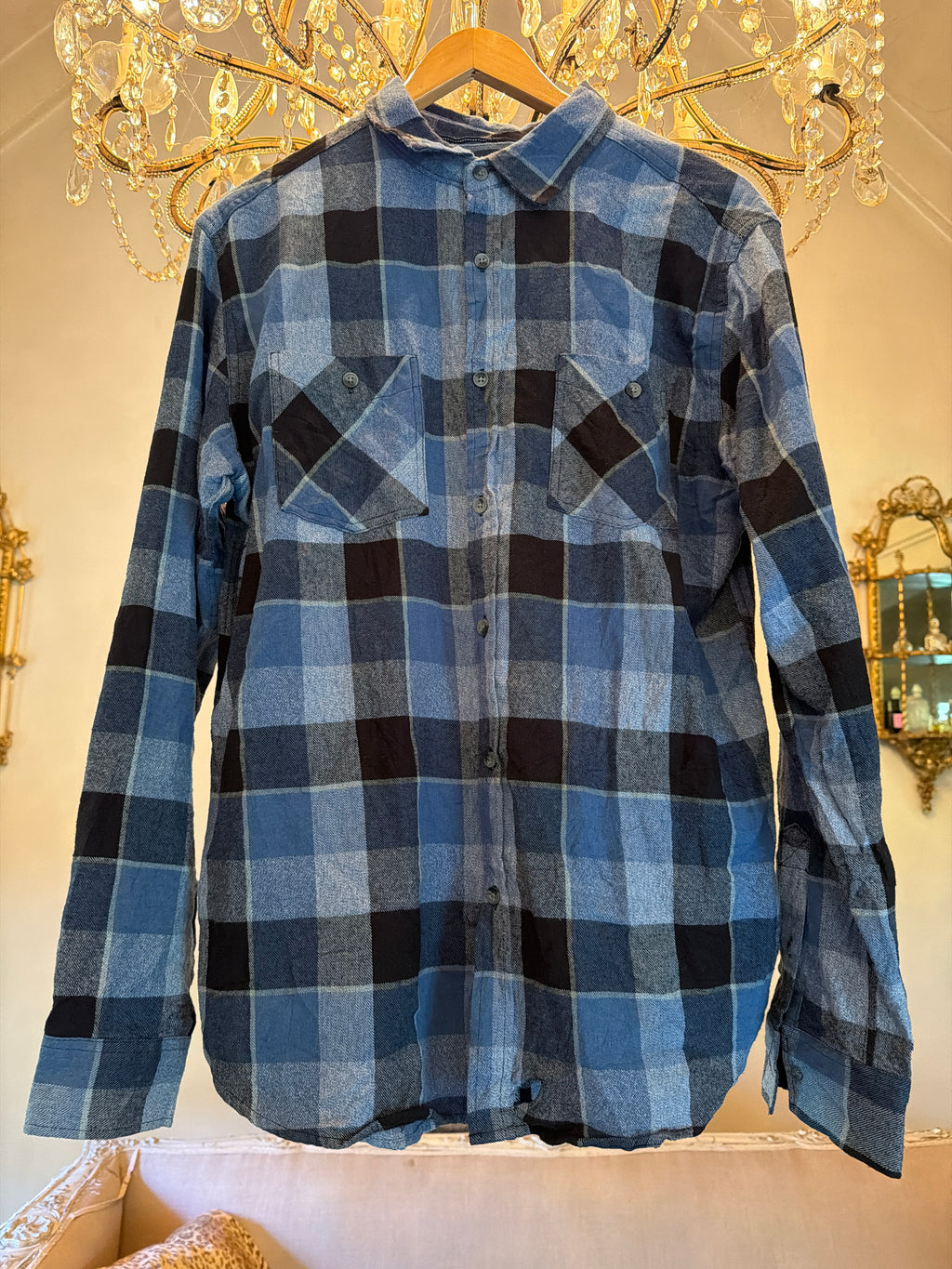 Vintage Flannel - Logo   - Number 89 - Size - Large