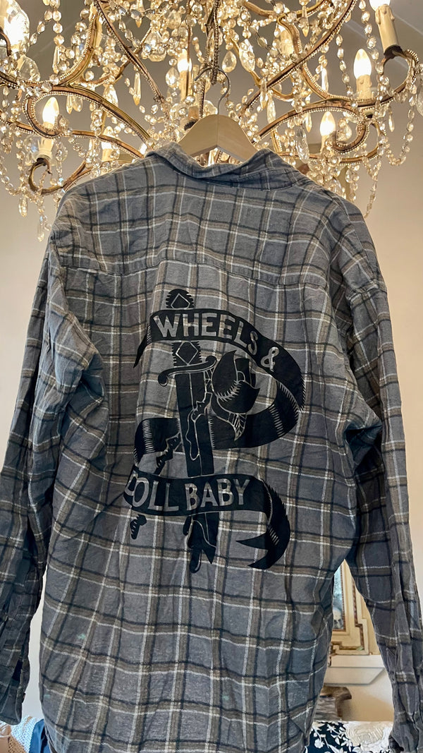Vintage Flannel - Original Logo - Number 76 - Size - Large