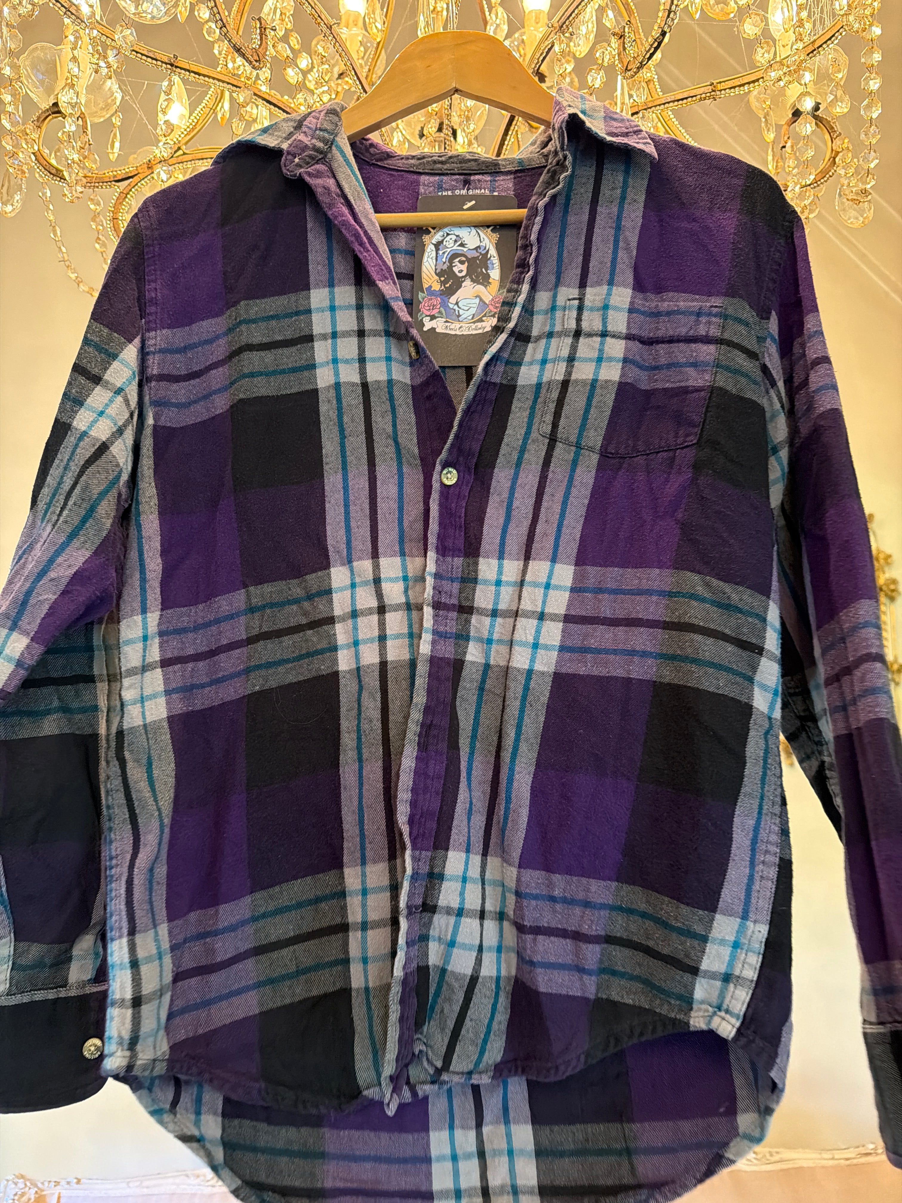 Vintage Flannel - Original Logo Print Number 95 - size S men’s
