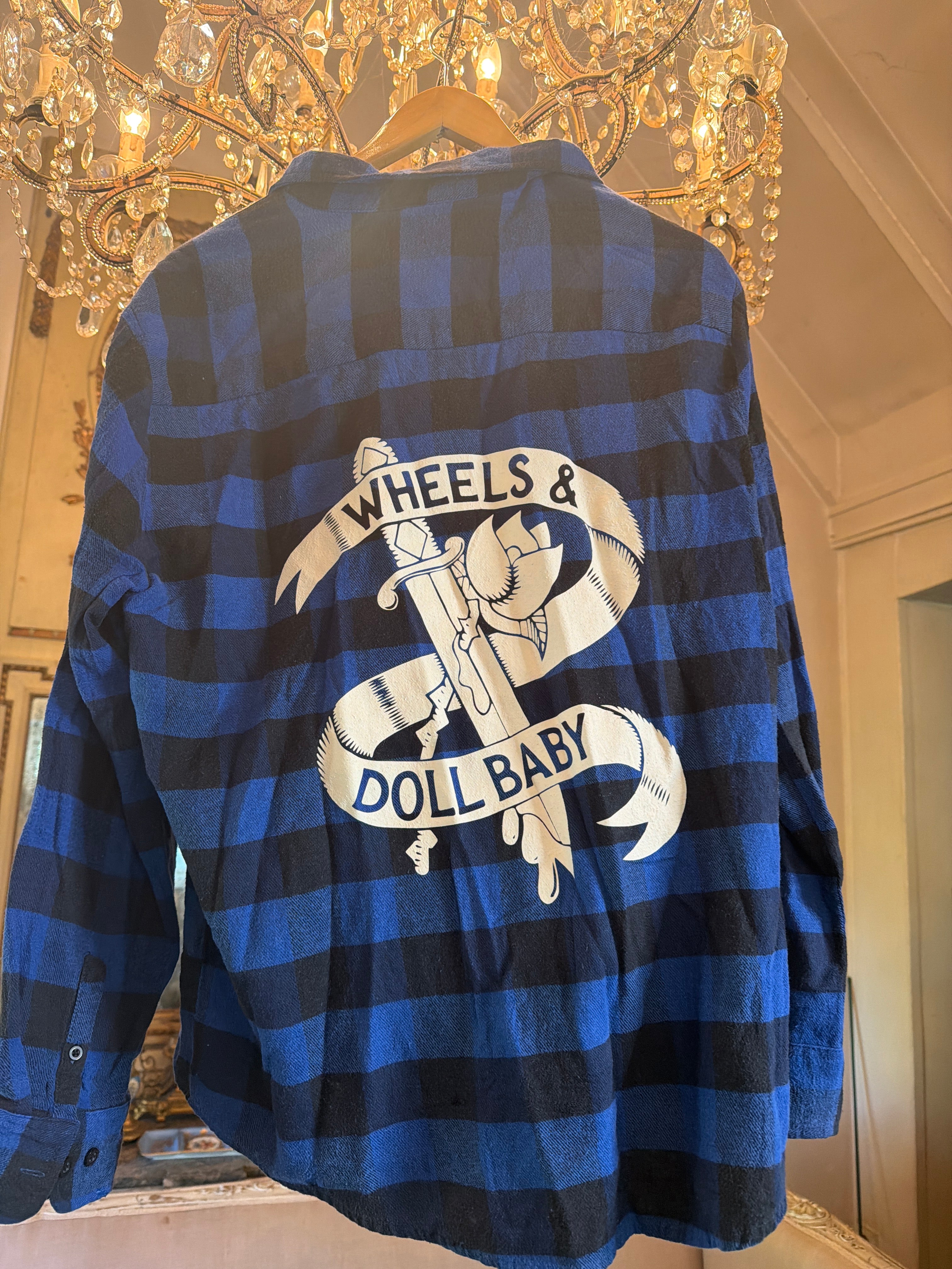 Vintage Flannel - original logo print  - Number 99 - Size - XL