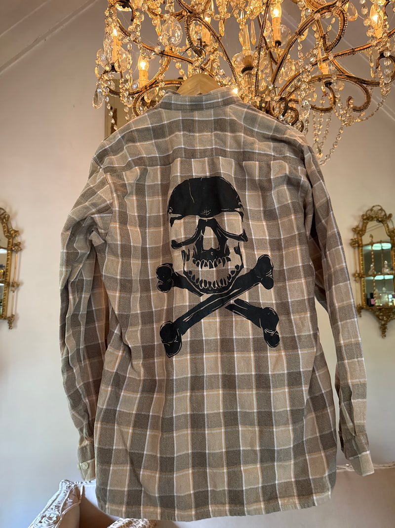 Vintage Flannel - Skull - Number 53 - Size - Large