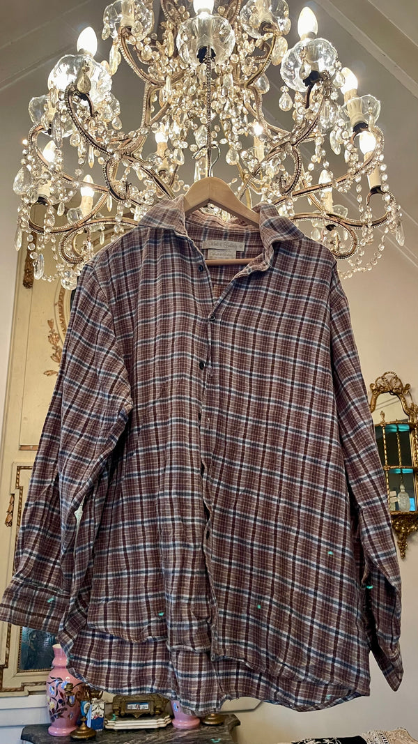 Vintage Flannel - Original logo print  - Number 123 - Size - Small
