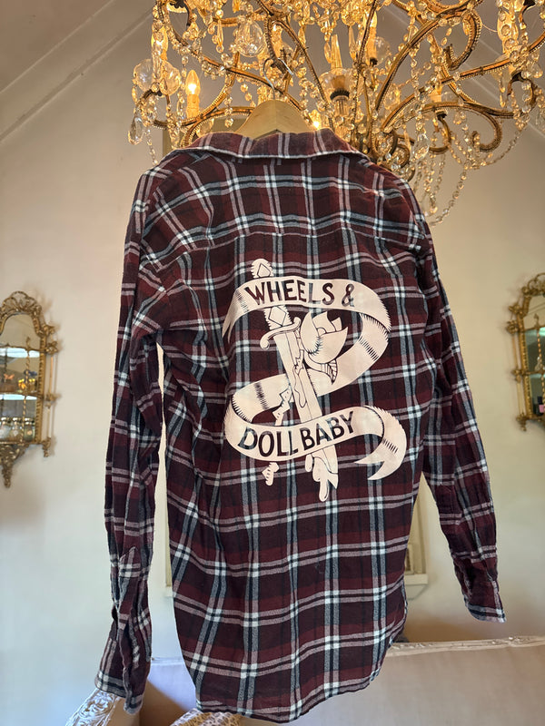 Vintage Flannel - Original Logo - Number 50 - Size - medium