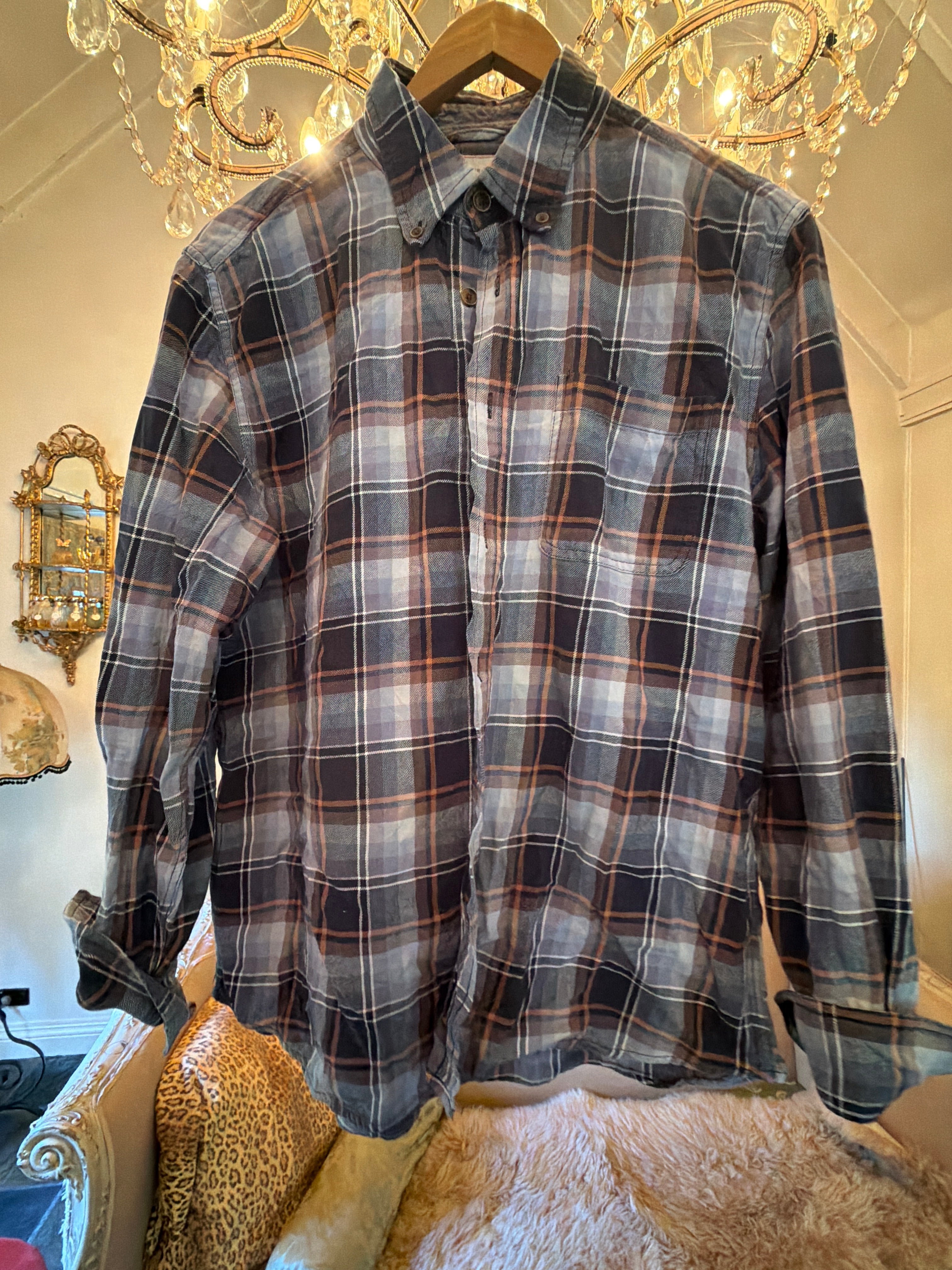 Vintage Flannel - Original Logo Print - Number 90 - Size M men’s