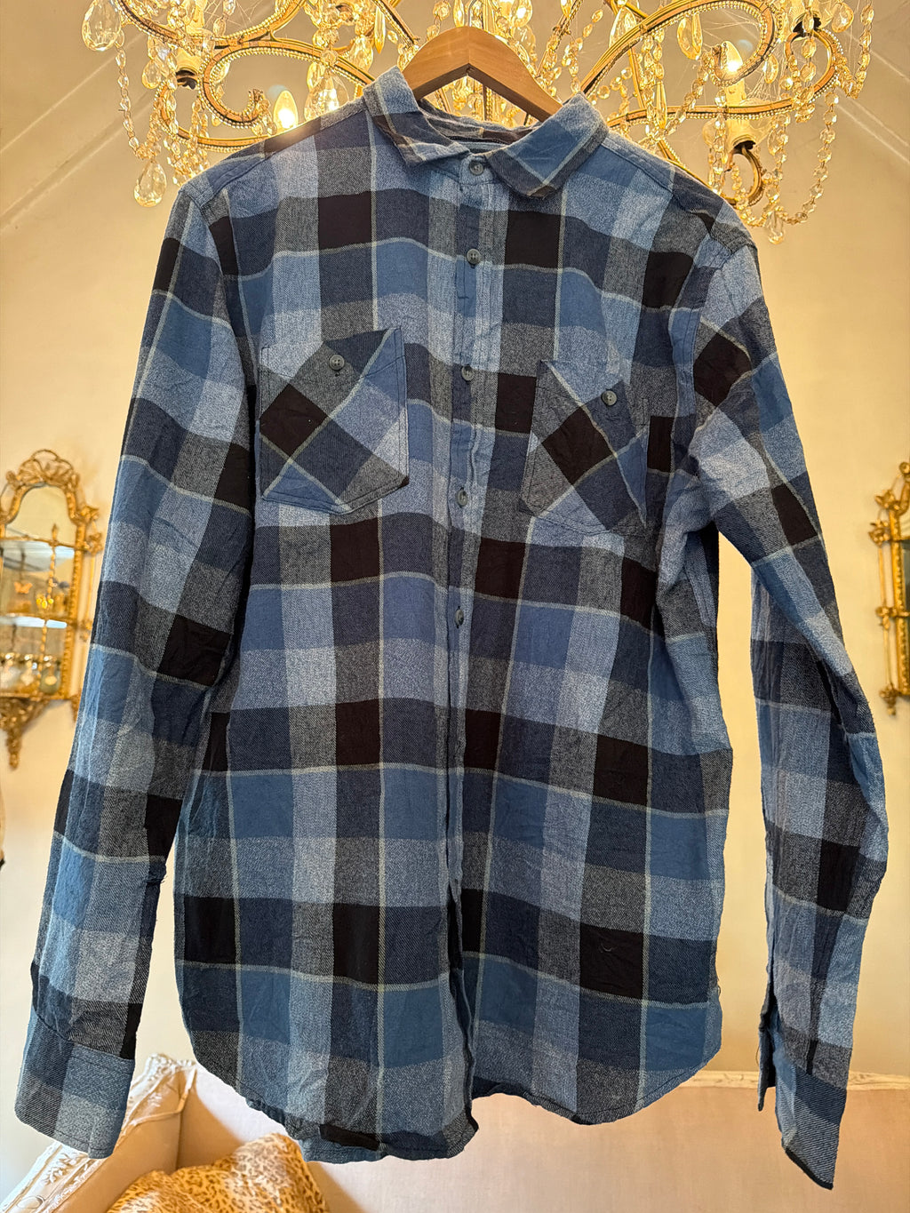 Vintage Flannel - Original Logo - Number 89 Flannel Shirt size men’s L