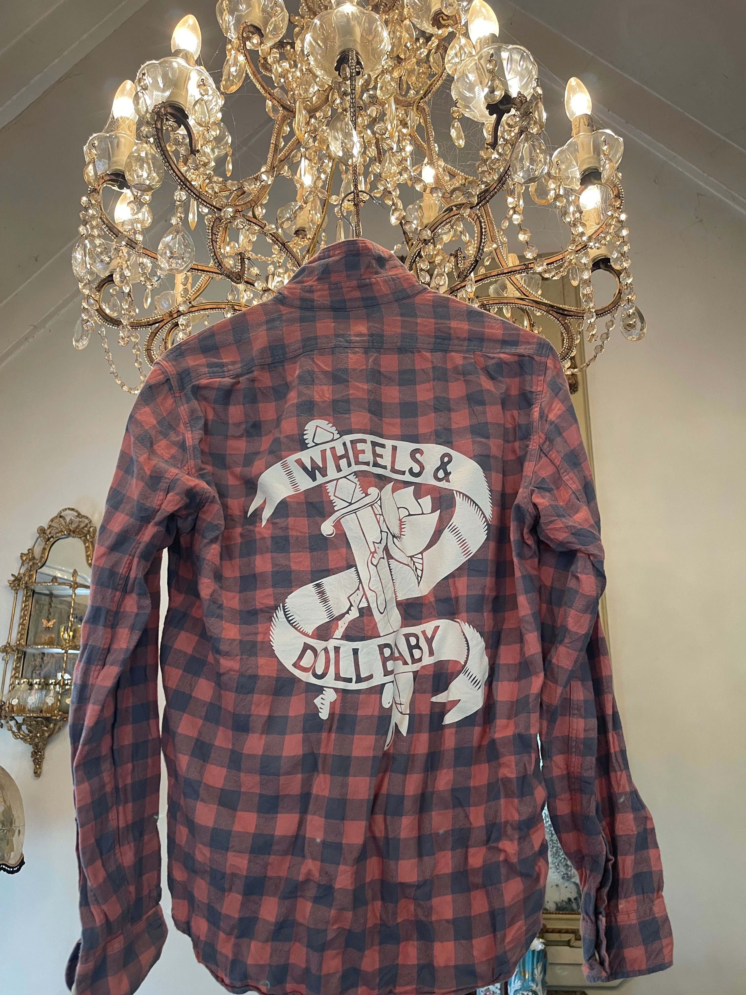 Vintage Flannel - Logo print Skull    - Number 116 Size - XL Men’s