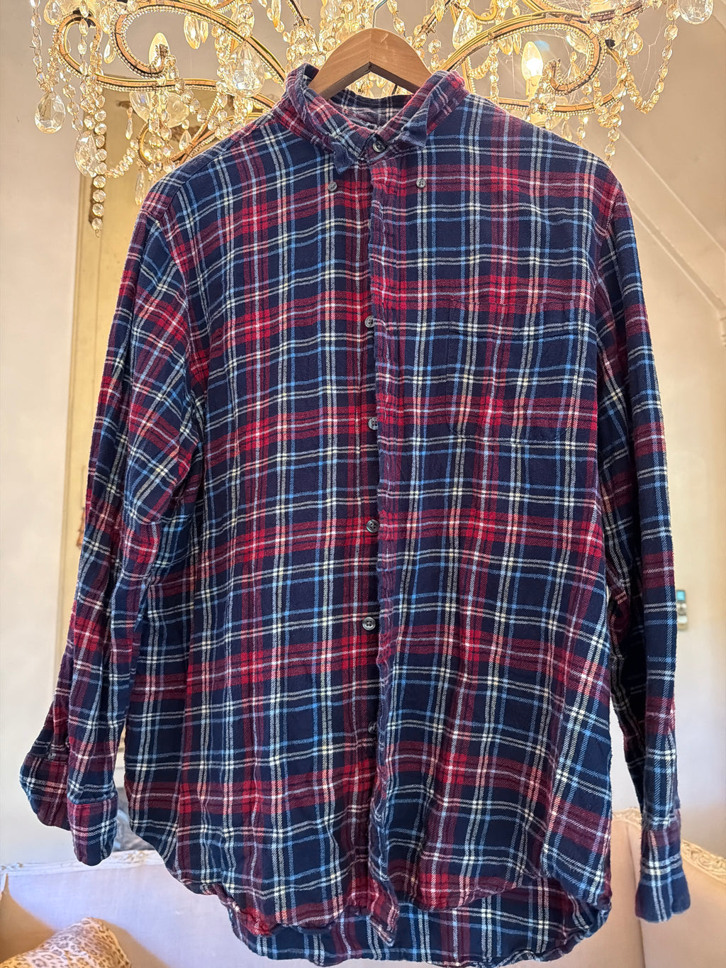 Vintage Flannel - Original Logo - Number 54 - Size - Large