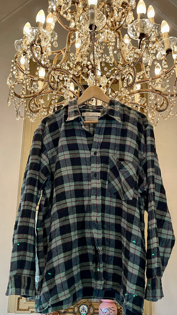 Vintage Flannel - original logo print  - Number 99- Size - Medium
