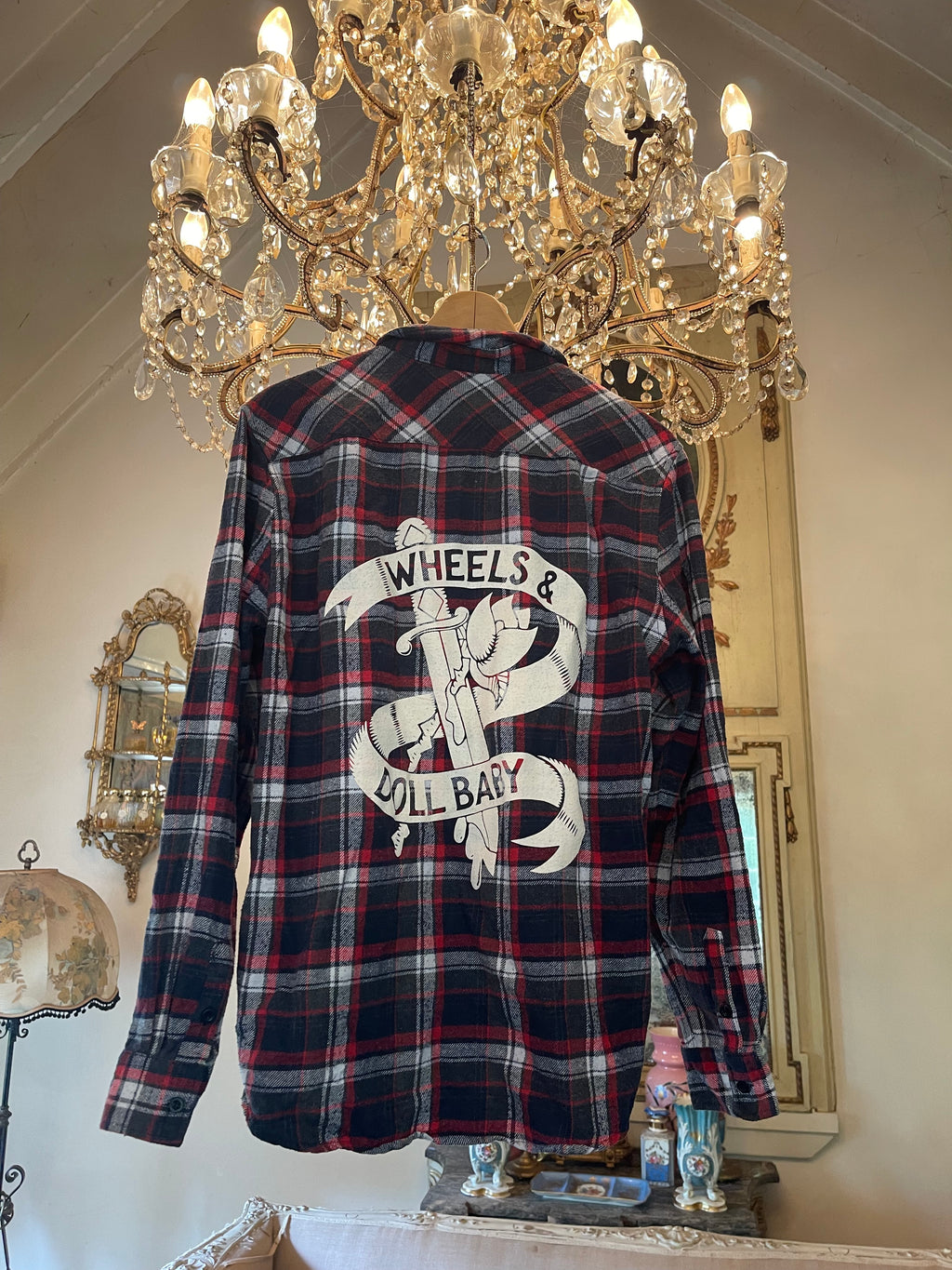 Vintage Flannel - Skull Print - Number 40 Size - M