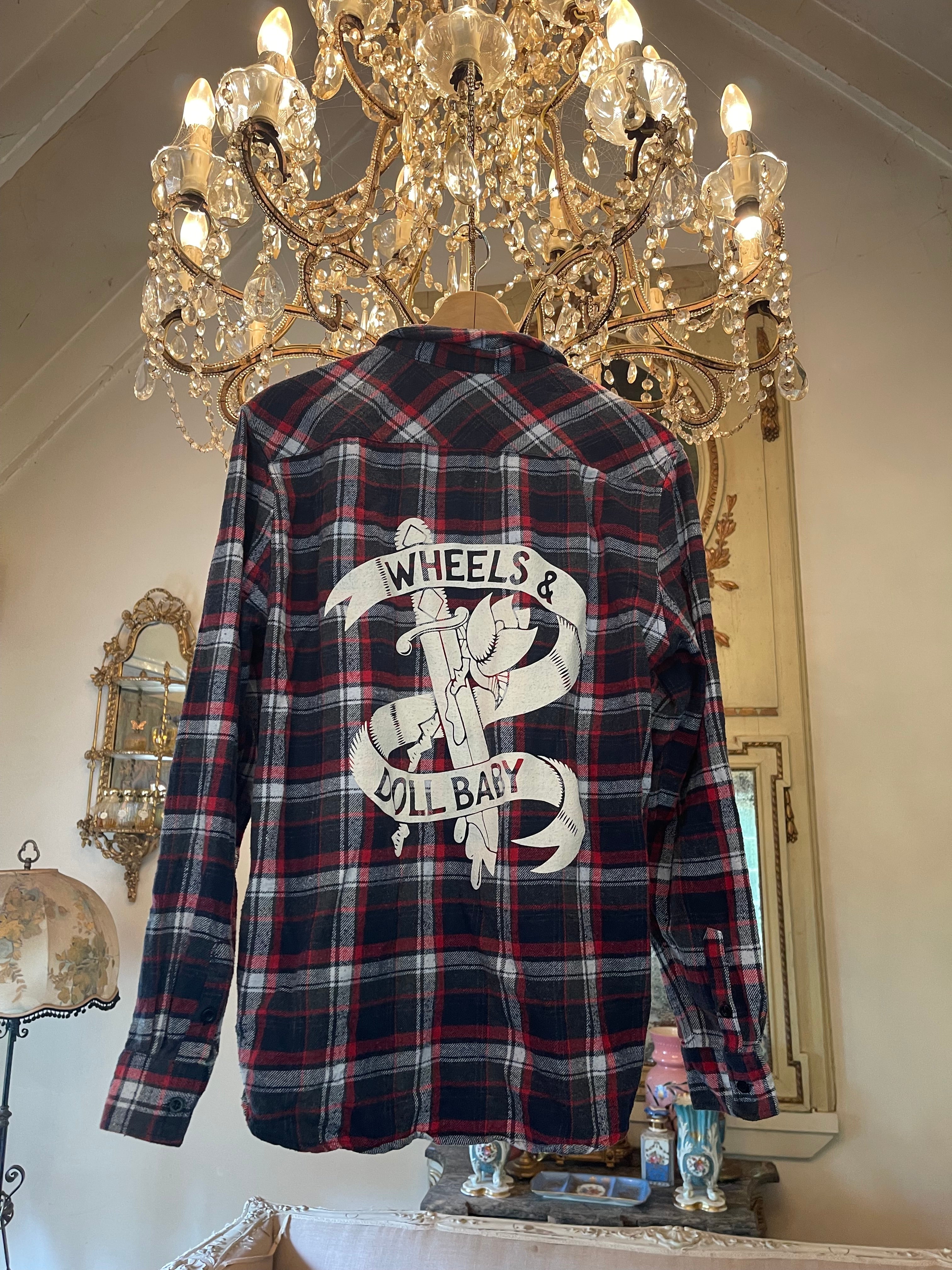 Vintage Flannel - Skull Print - Number 40 Size - M