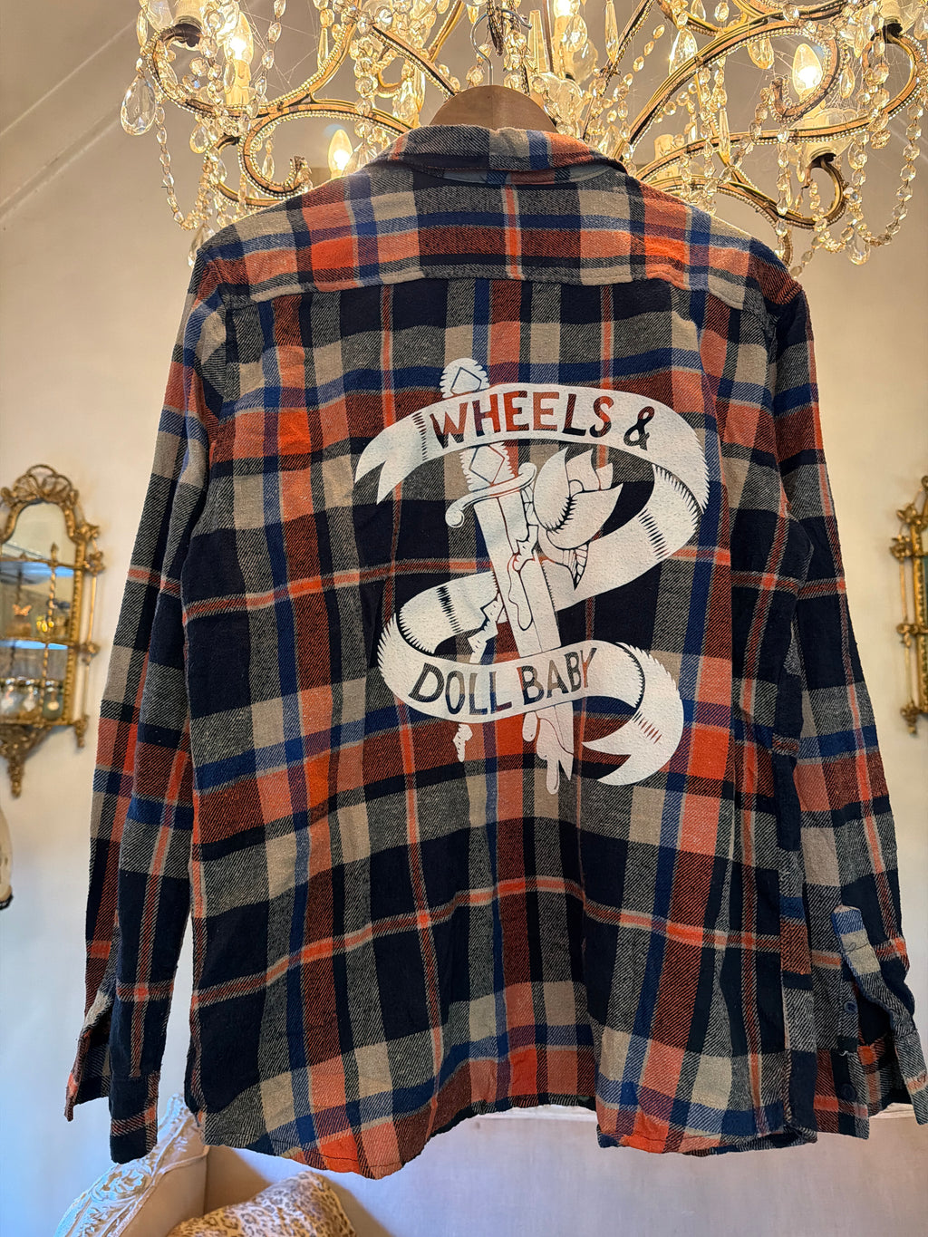 Vintage  Flannel  original logo - Number 82 Size L men’s