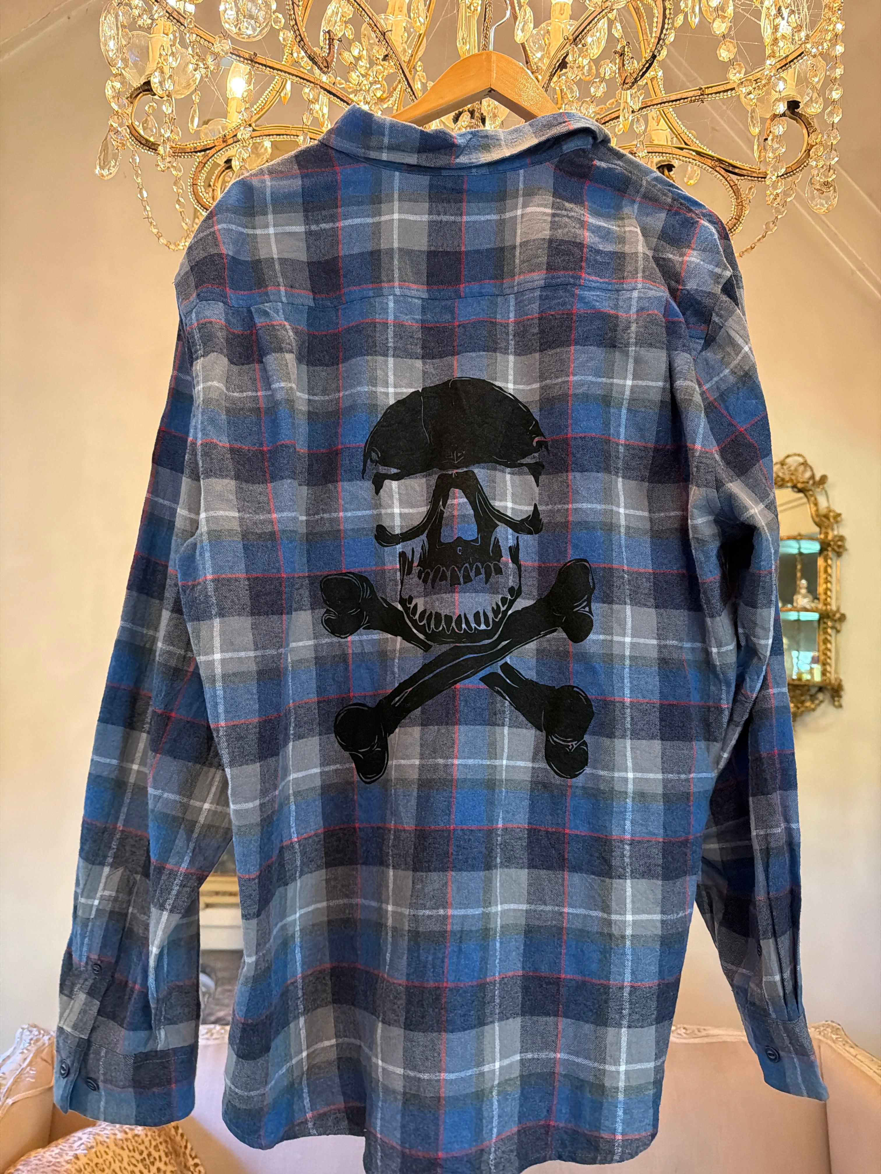 Vintage Flannel - Original Logo Print - Number 123 - Size - XXL