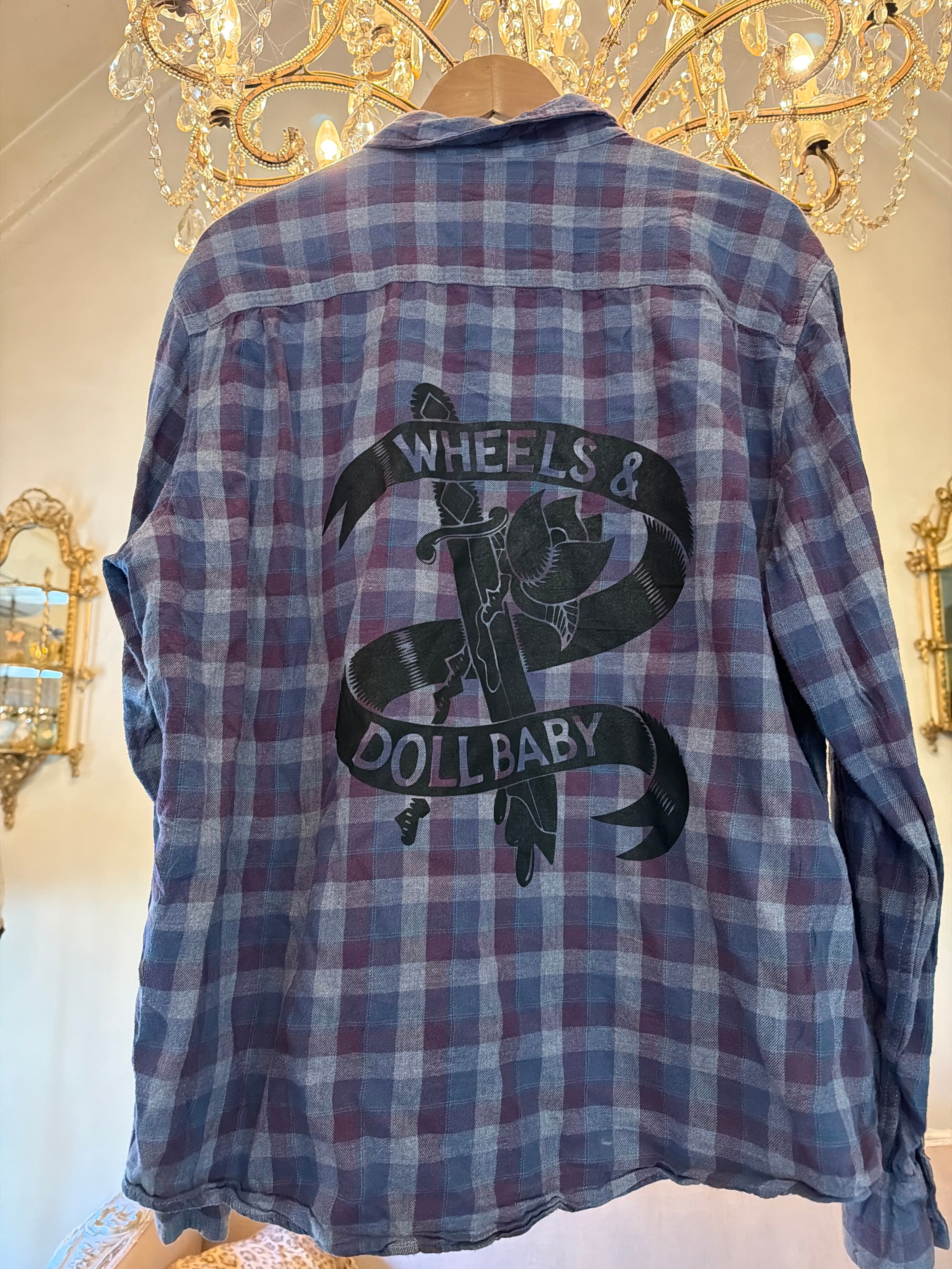 Vintage Flannel - Original Logo Print Number 61 - size XL men’s
