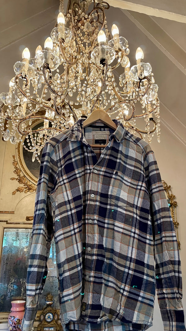 Vintage Flannel - Original logo print  - Number 119 - Size - Small