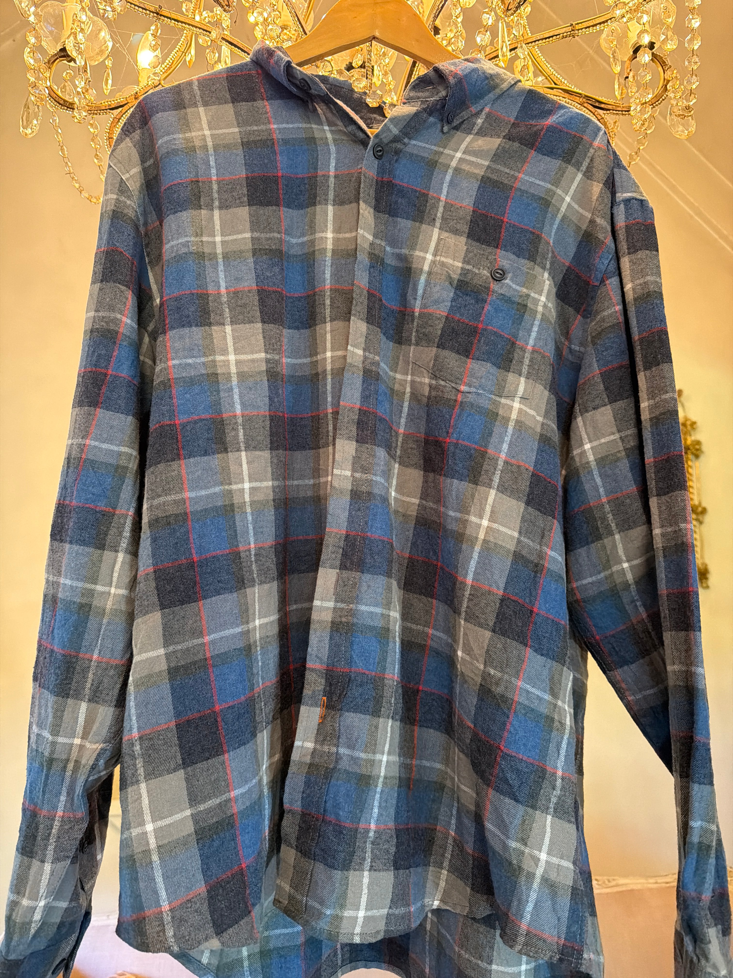 Vintage Flannel - Original Logo Print - Number 123 - Size - XXL